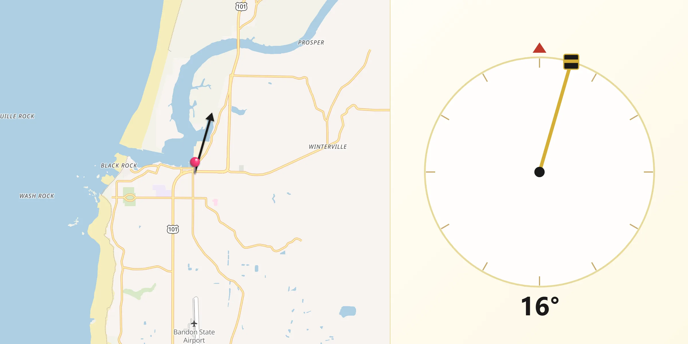 Qibla Direction from Bandon