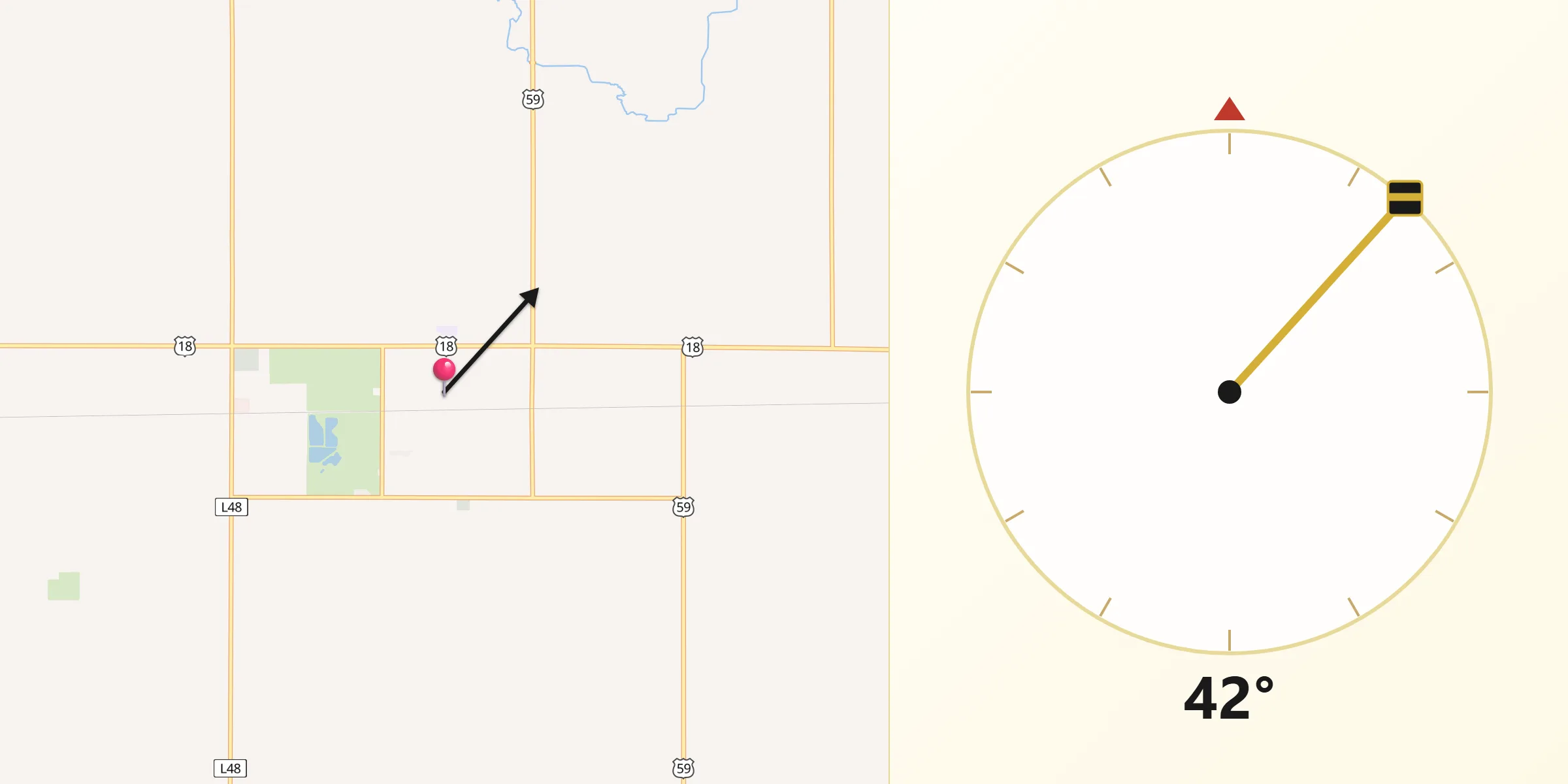 Qibla Direction from Sanborn