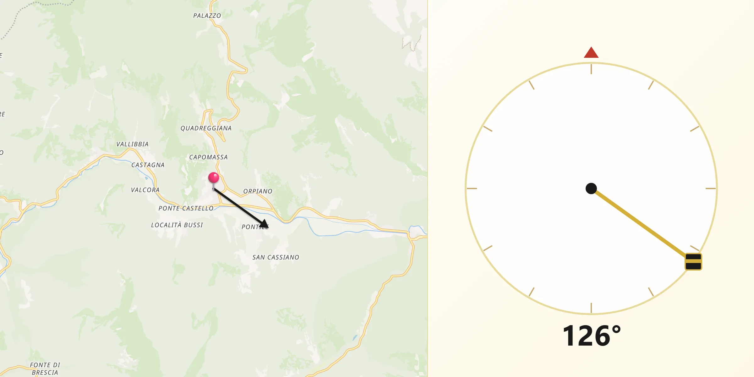 Drejtimi i Qibles nga Massa