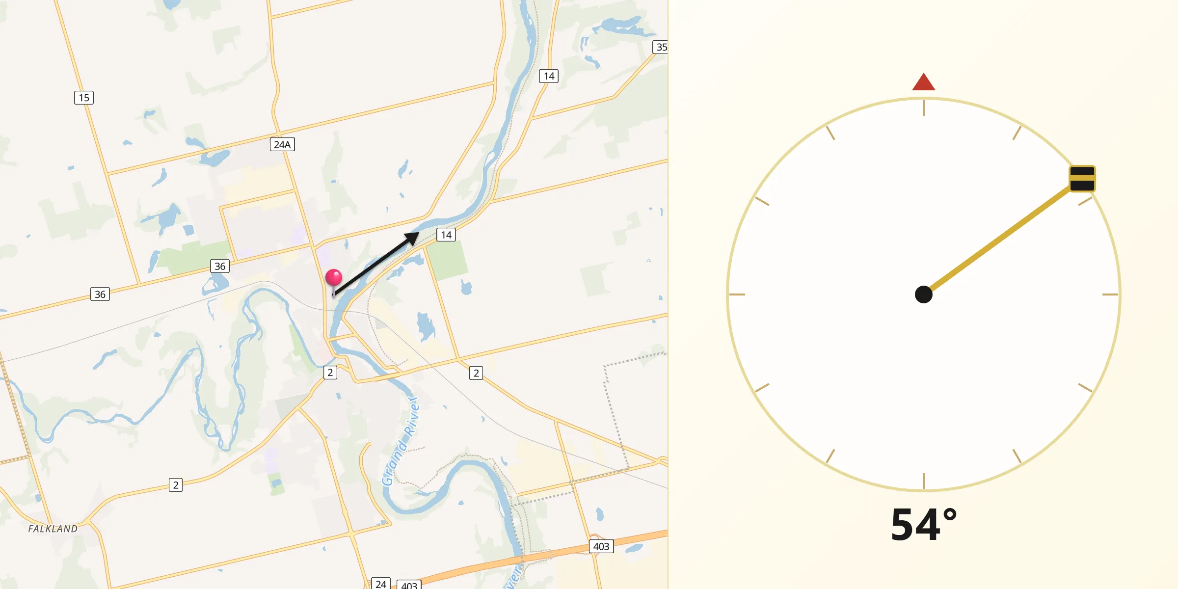 Qibla Direction from Paris