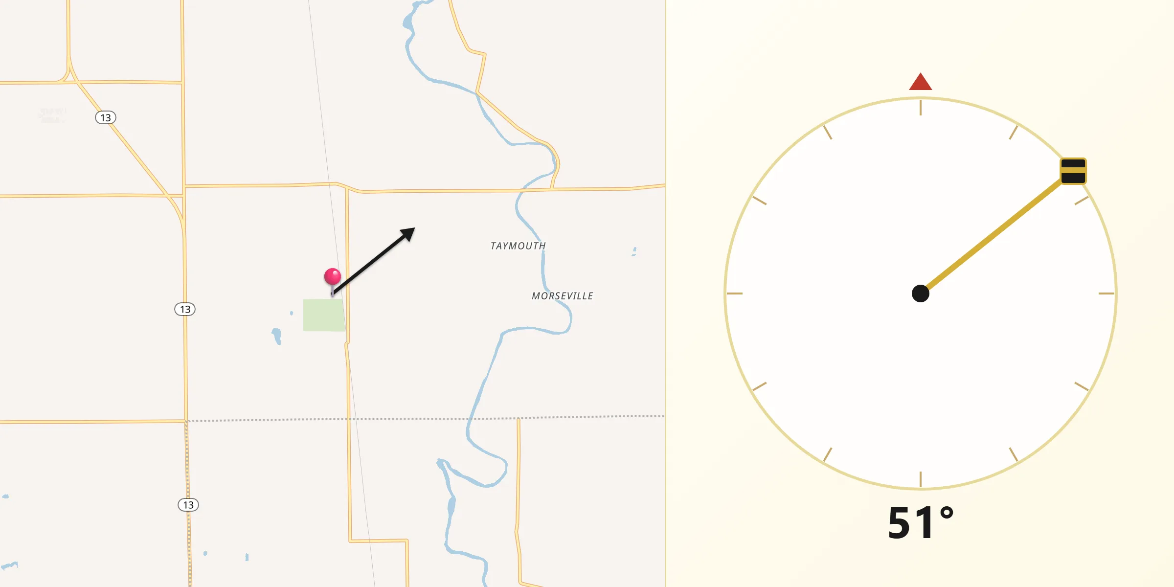 Qibla Direction from Burt
