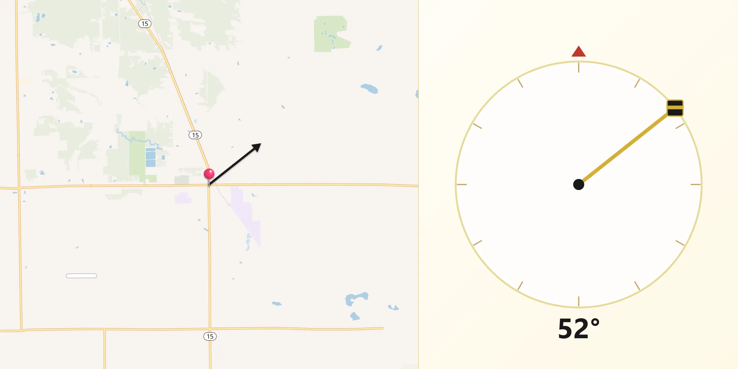 Qibla Direction from Millington