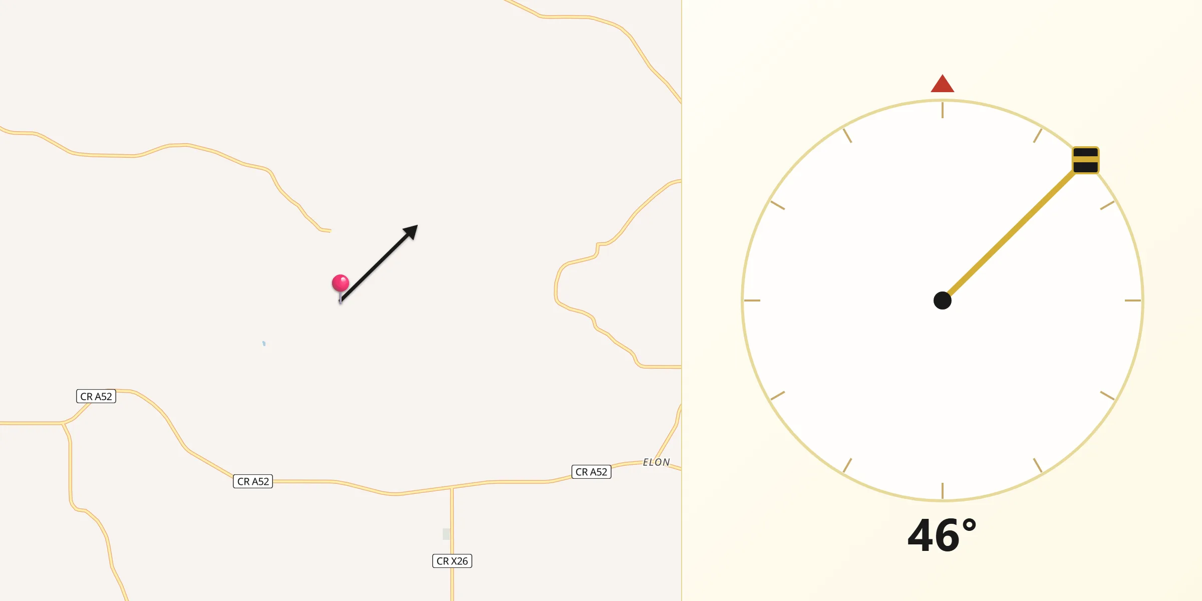 Qibla Direction from Allamakee