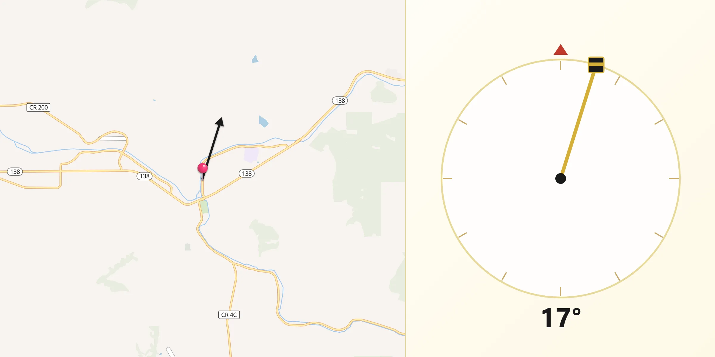 Qibla Direction from Glide