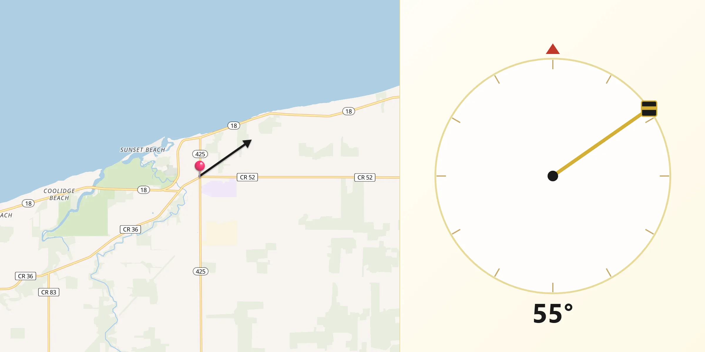 Qibla Direction from Wilson