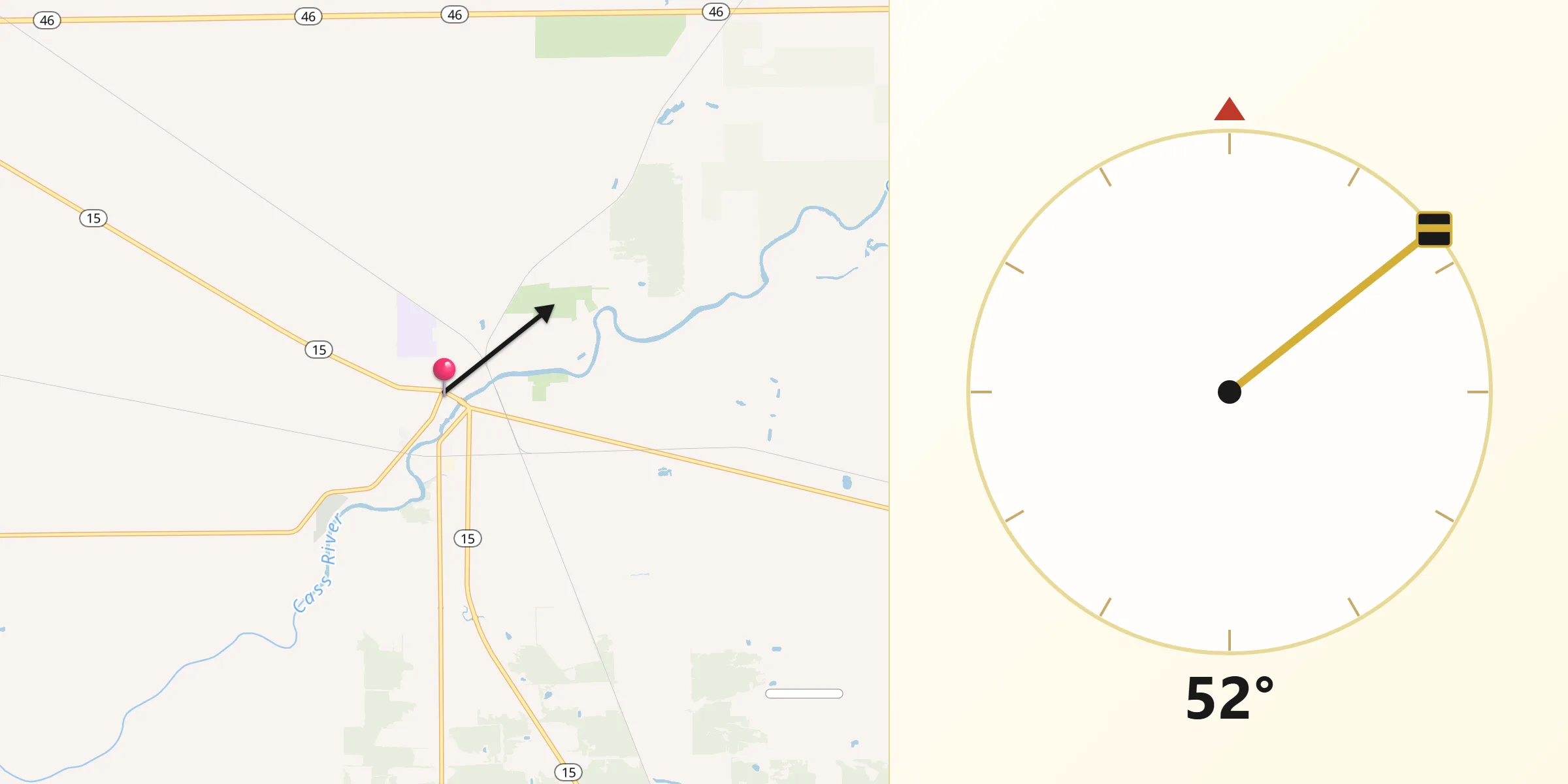 Qibla Direction from Vassar