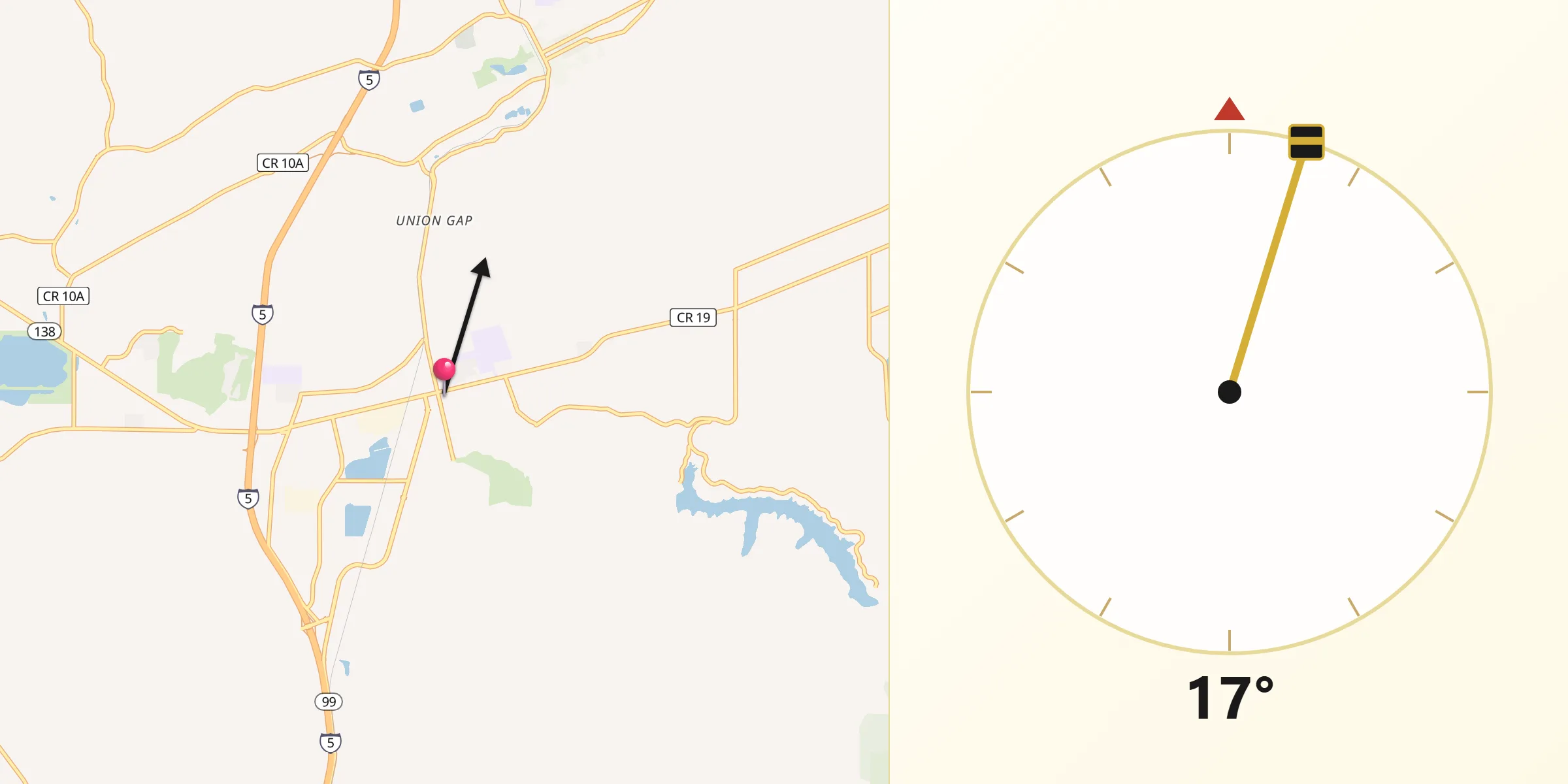 Qibla Direction from Sutherlin