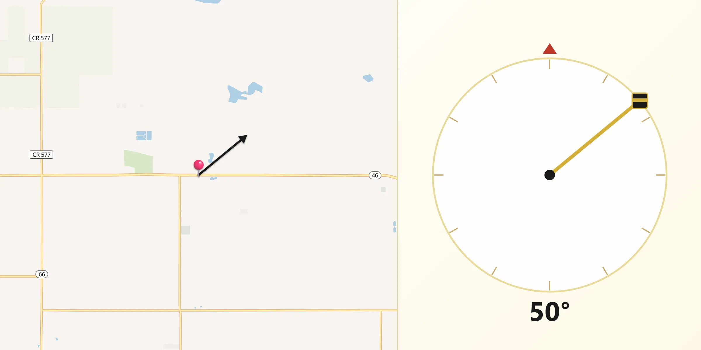 Qibla Direction from Edmore