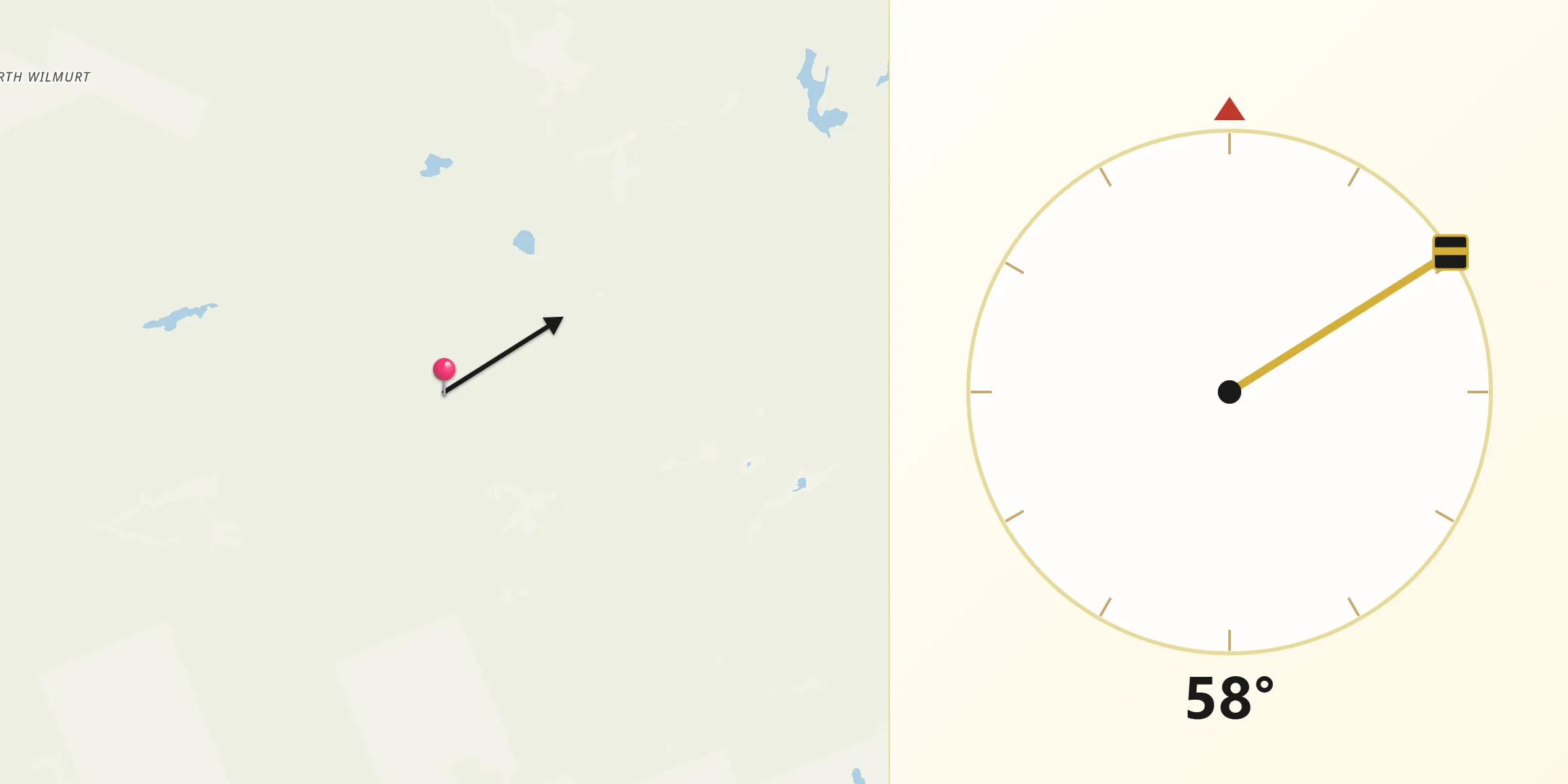 Qibla Direction from Herkimer County