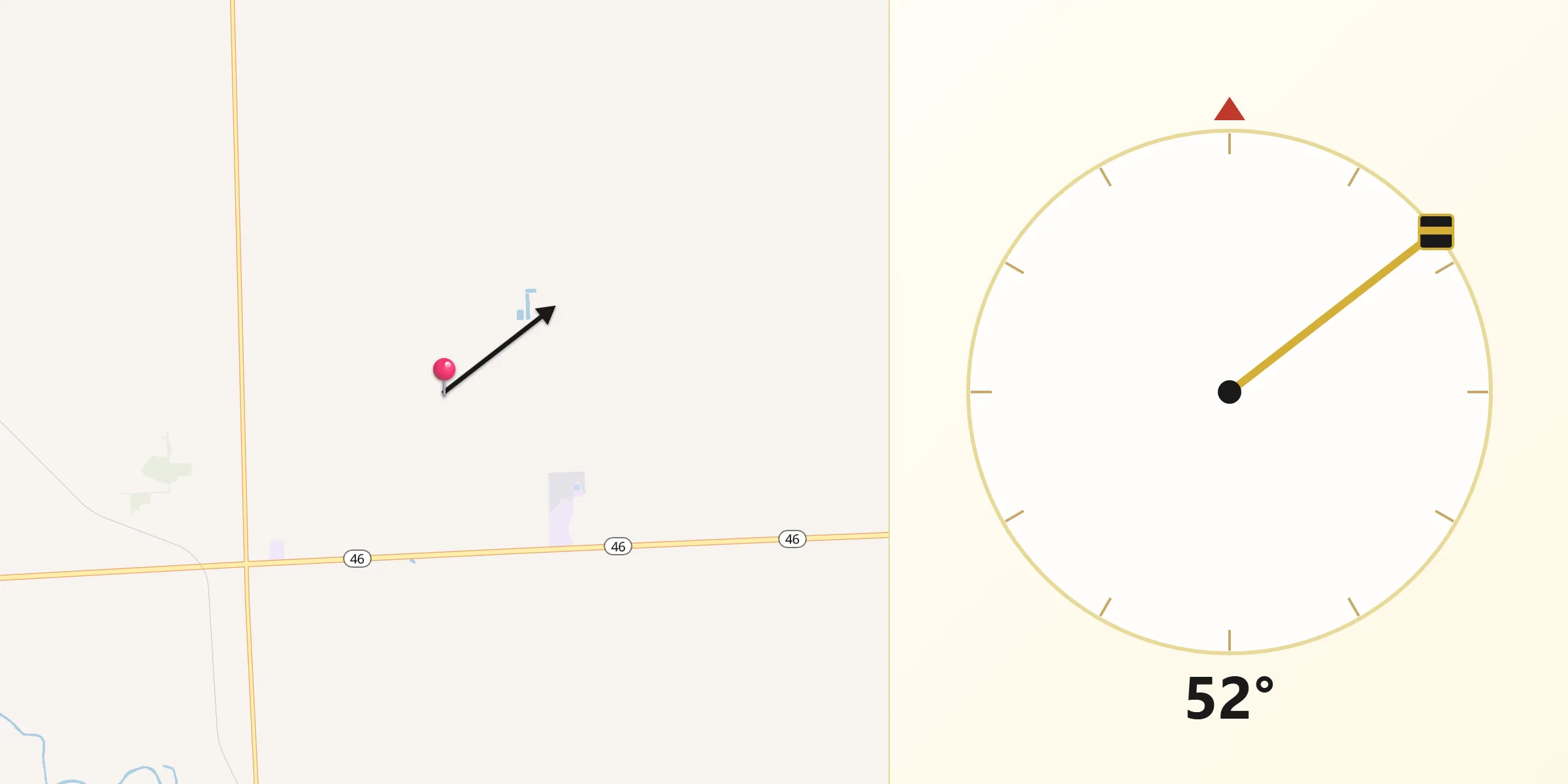 Qibla Direction from Sanilac