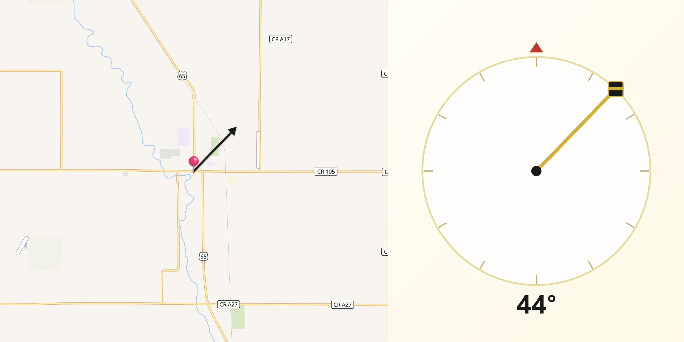 Qibla Direction from Northwood