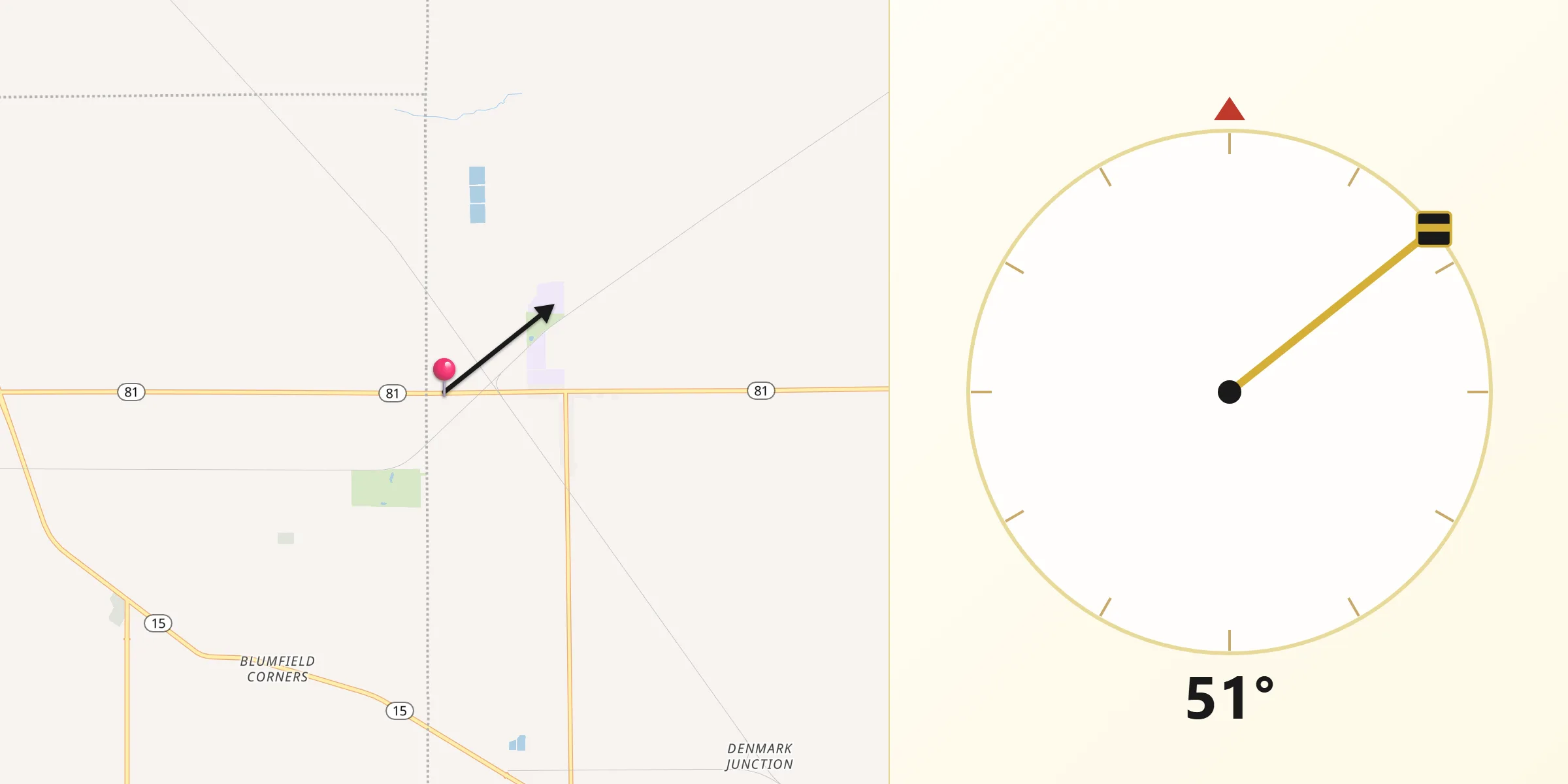 Qibla Direction from Reese
