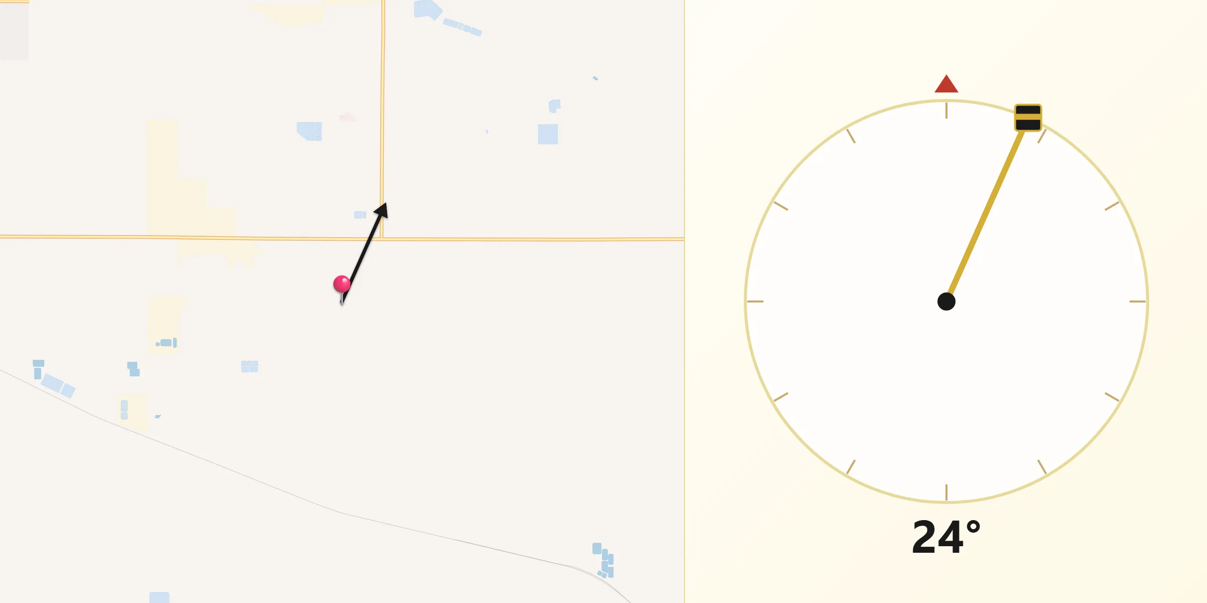 Qibla Direction from Ada