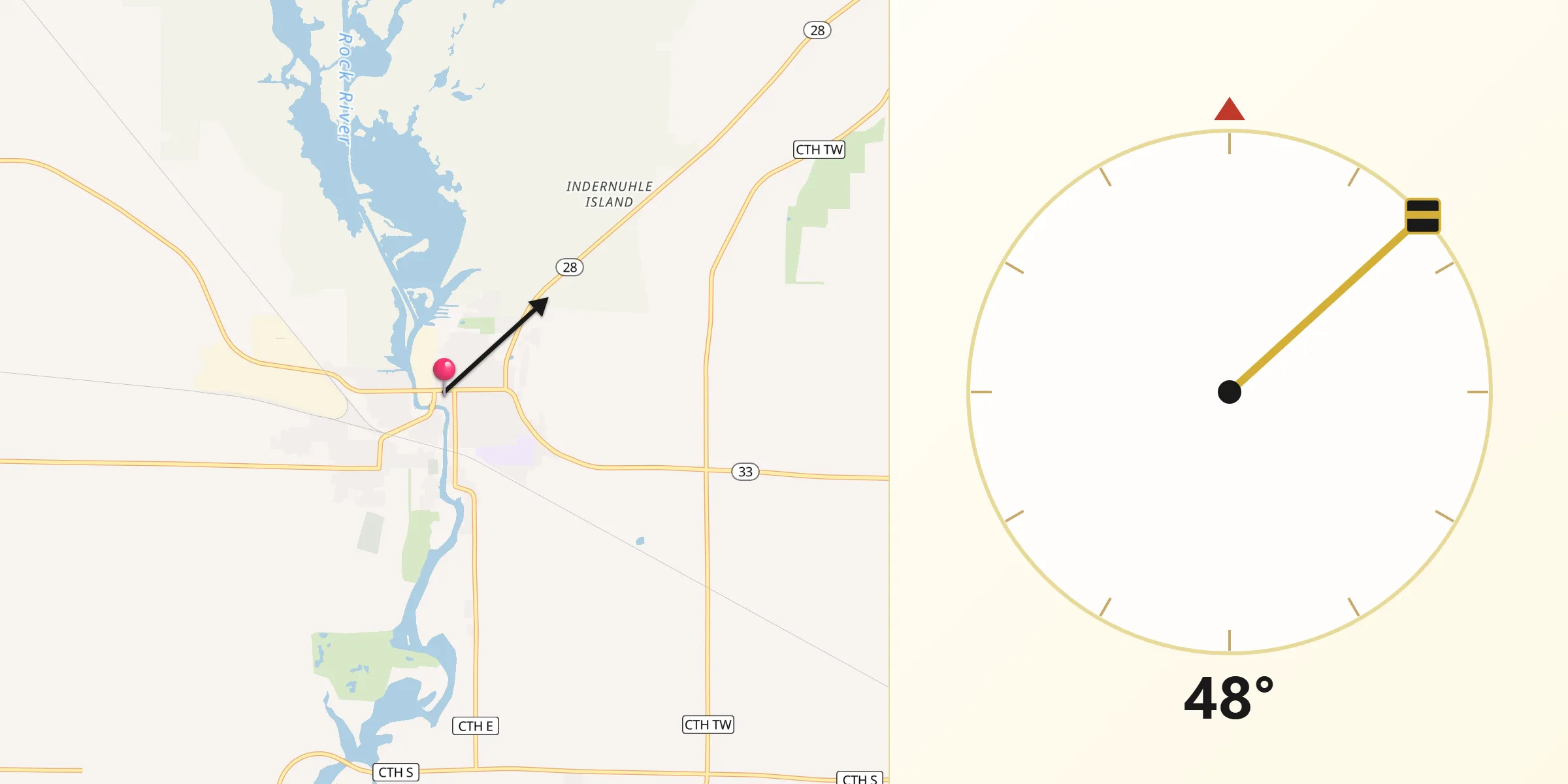 Qibla Direction from Horicon