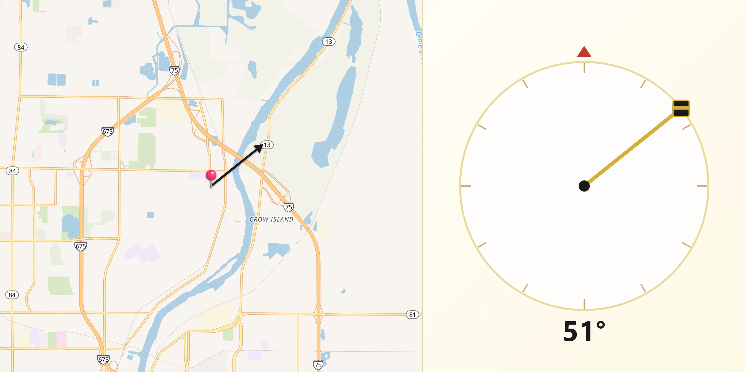Qibla Direction from Zilwaukee