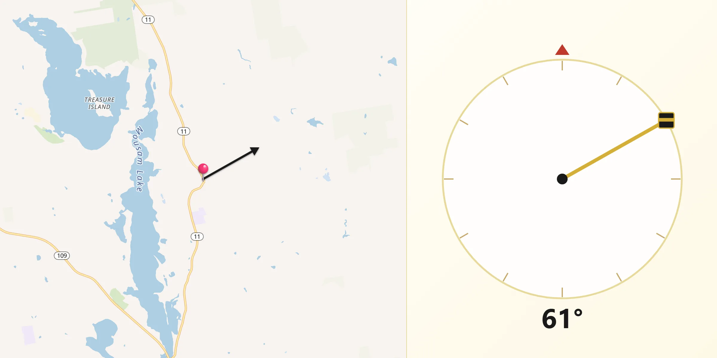 Qibla Direction from Shapleigh