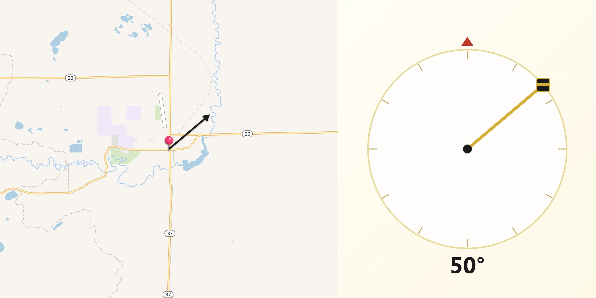 Qibla Direction from White Cloud
