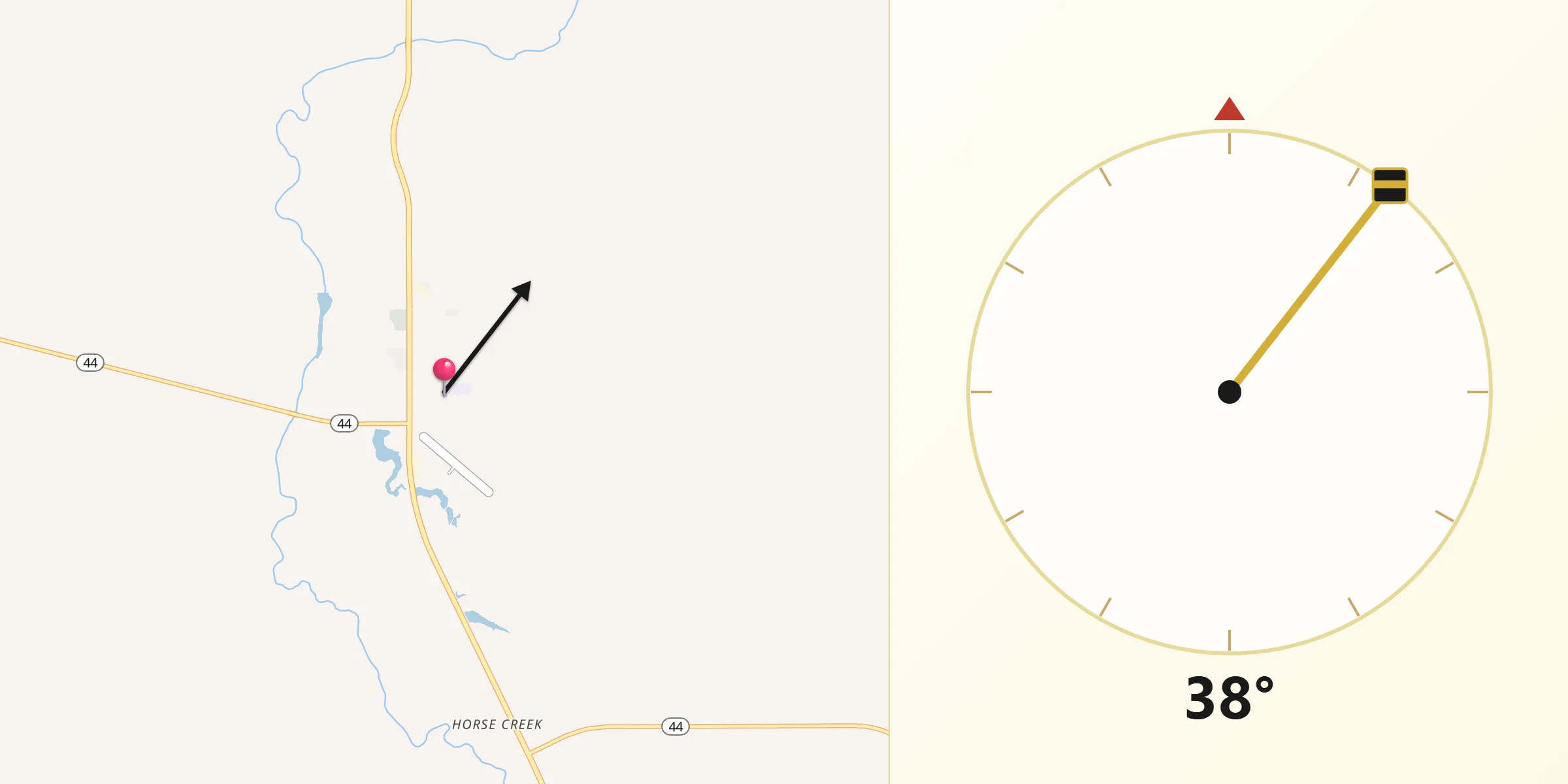 Qibla Direction from White River