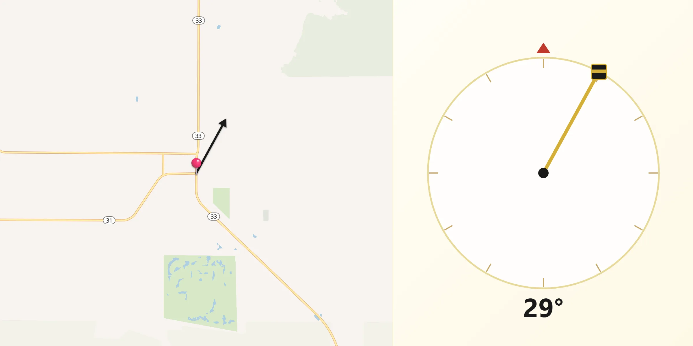Qibla Direction from Victor