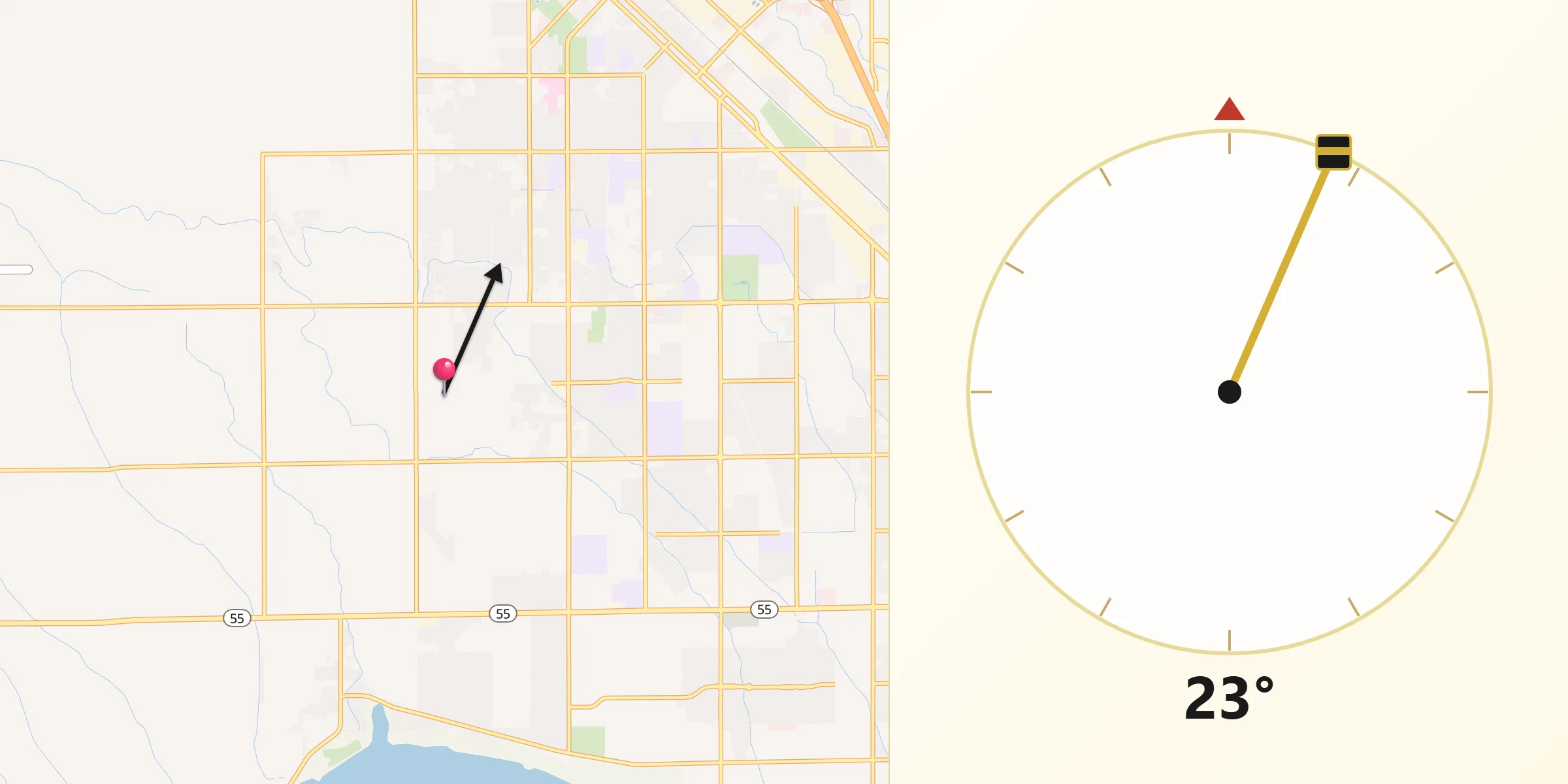 Qibla Direction from Canyon