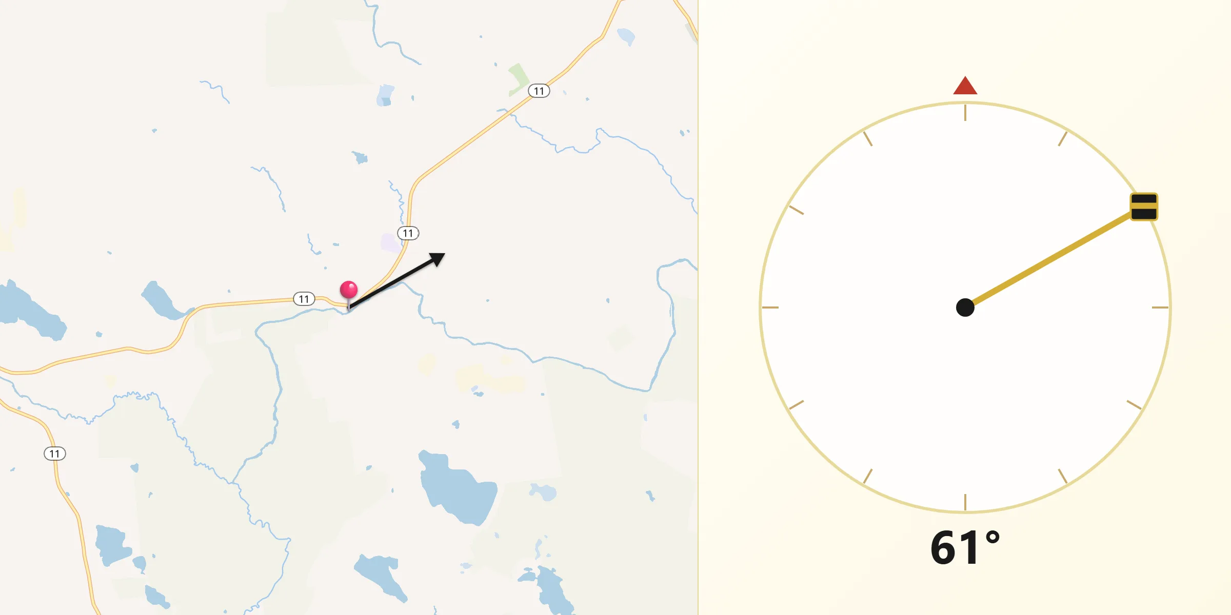 Qibla Direction from Newfield