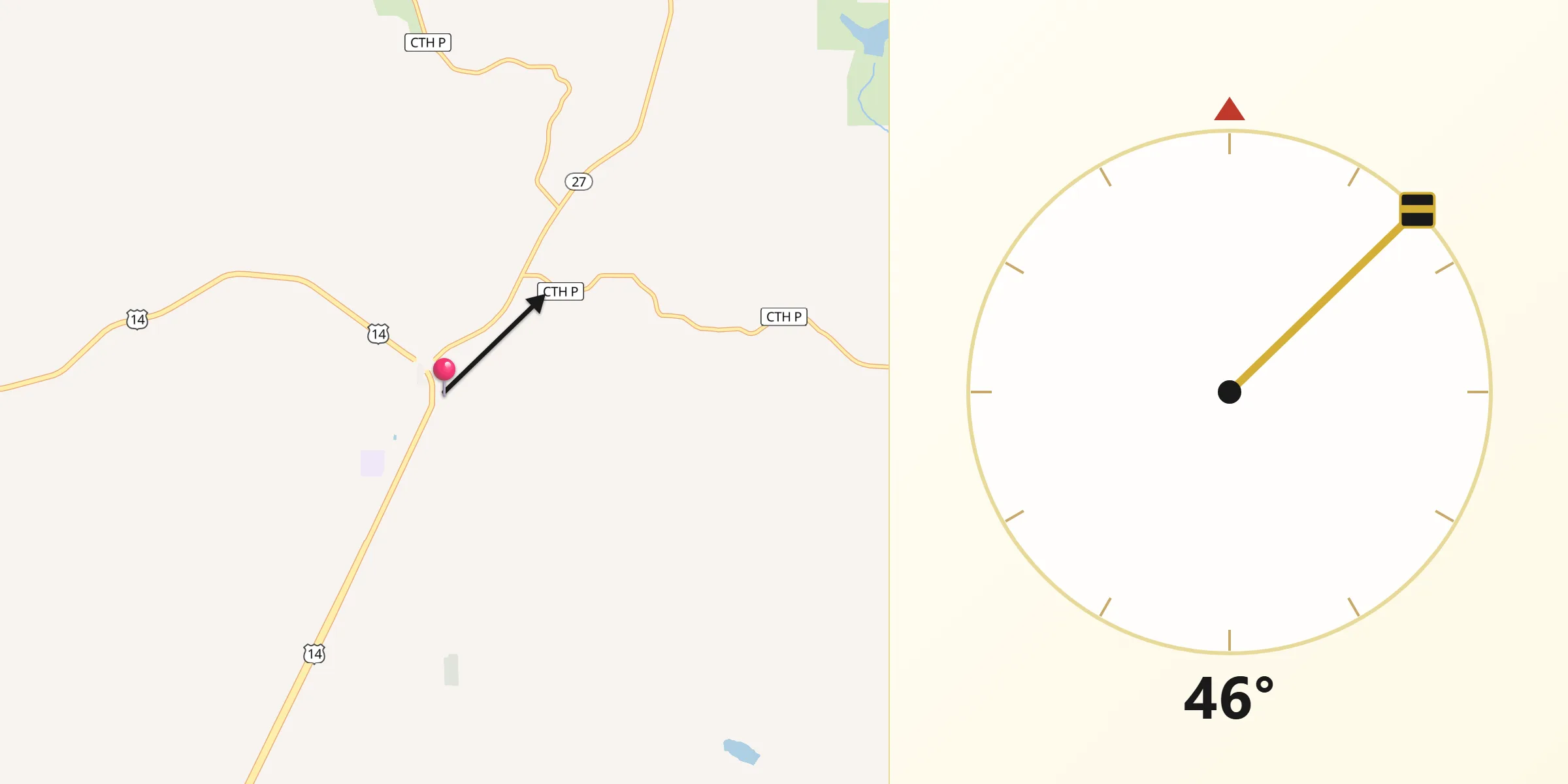 Qibla Direction from Westby