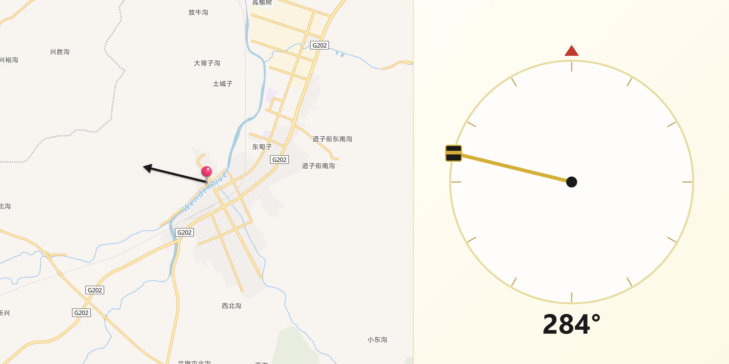 从站前社区朝向麦加的方向