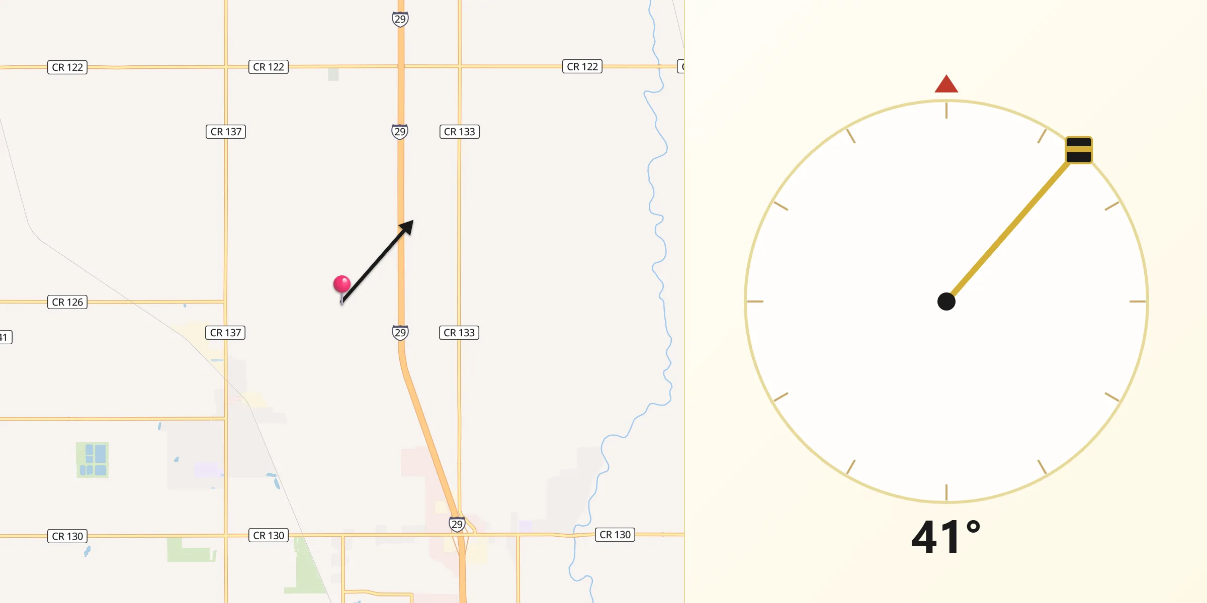 Qibla Direction from Minnehaha