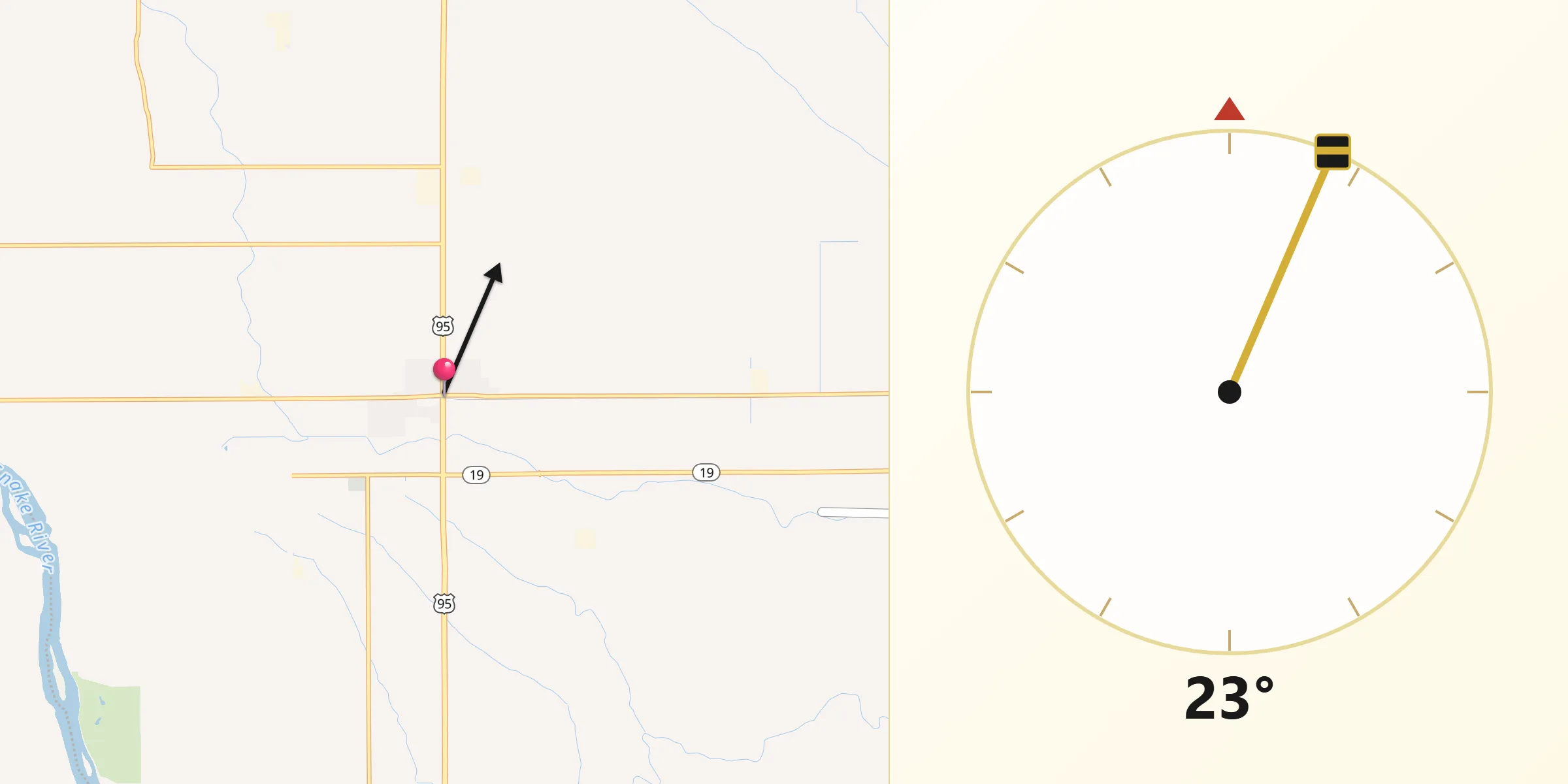 Qibla Direction from Wilder