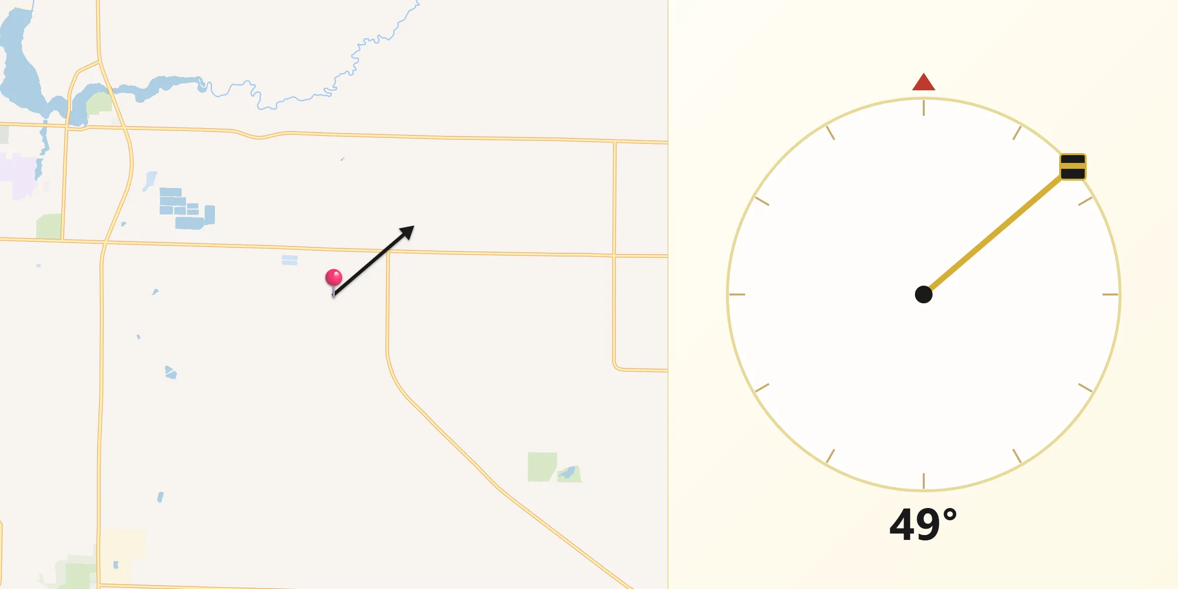 Qibla Direction from Oceana