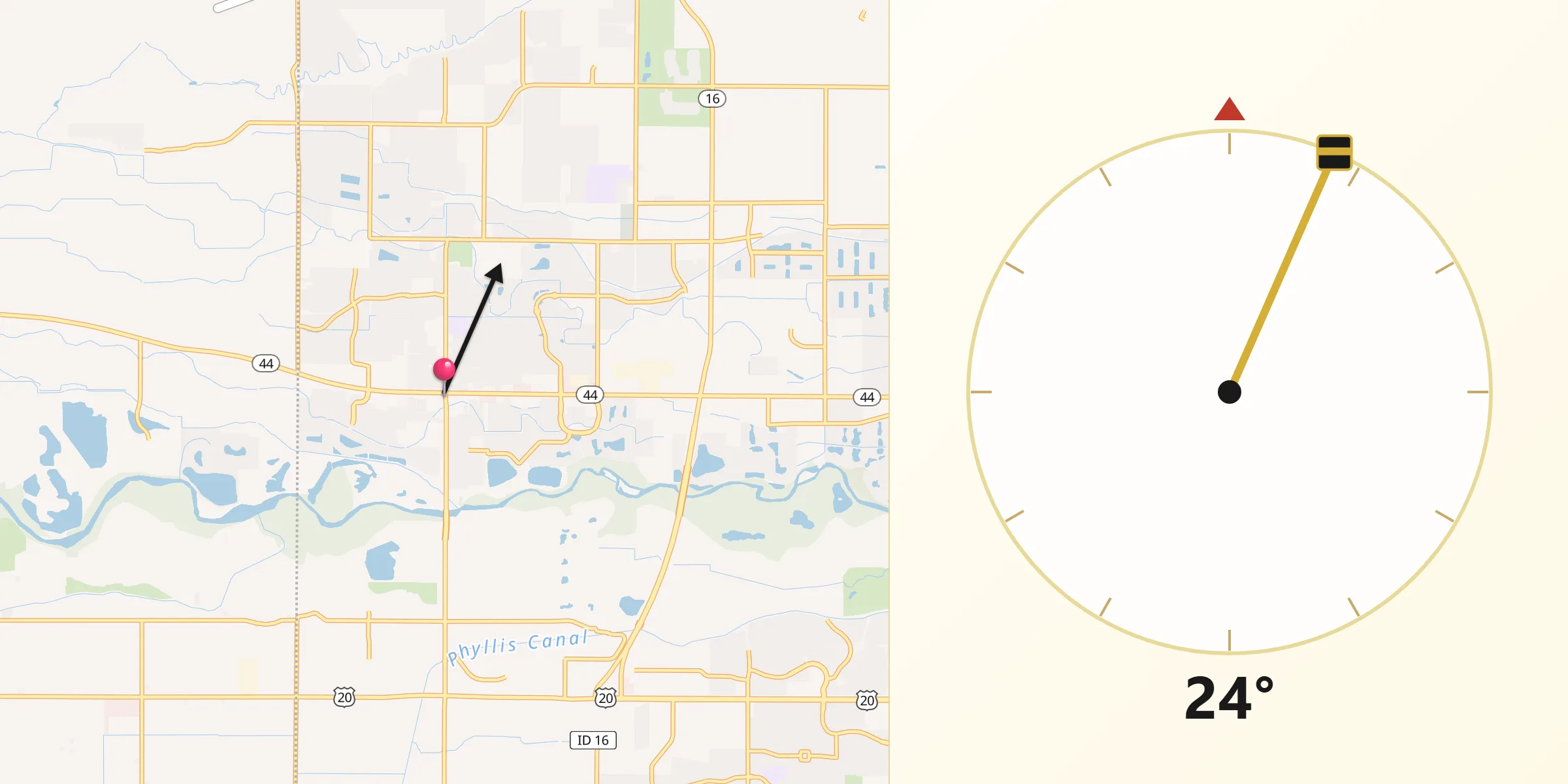 Qibla Direction from Star