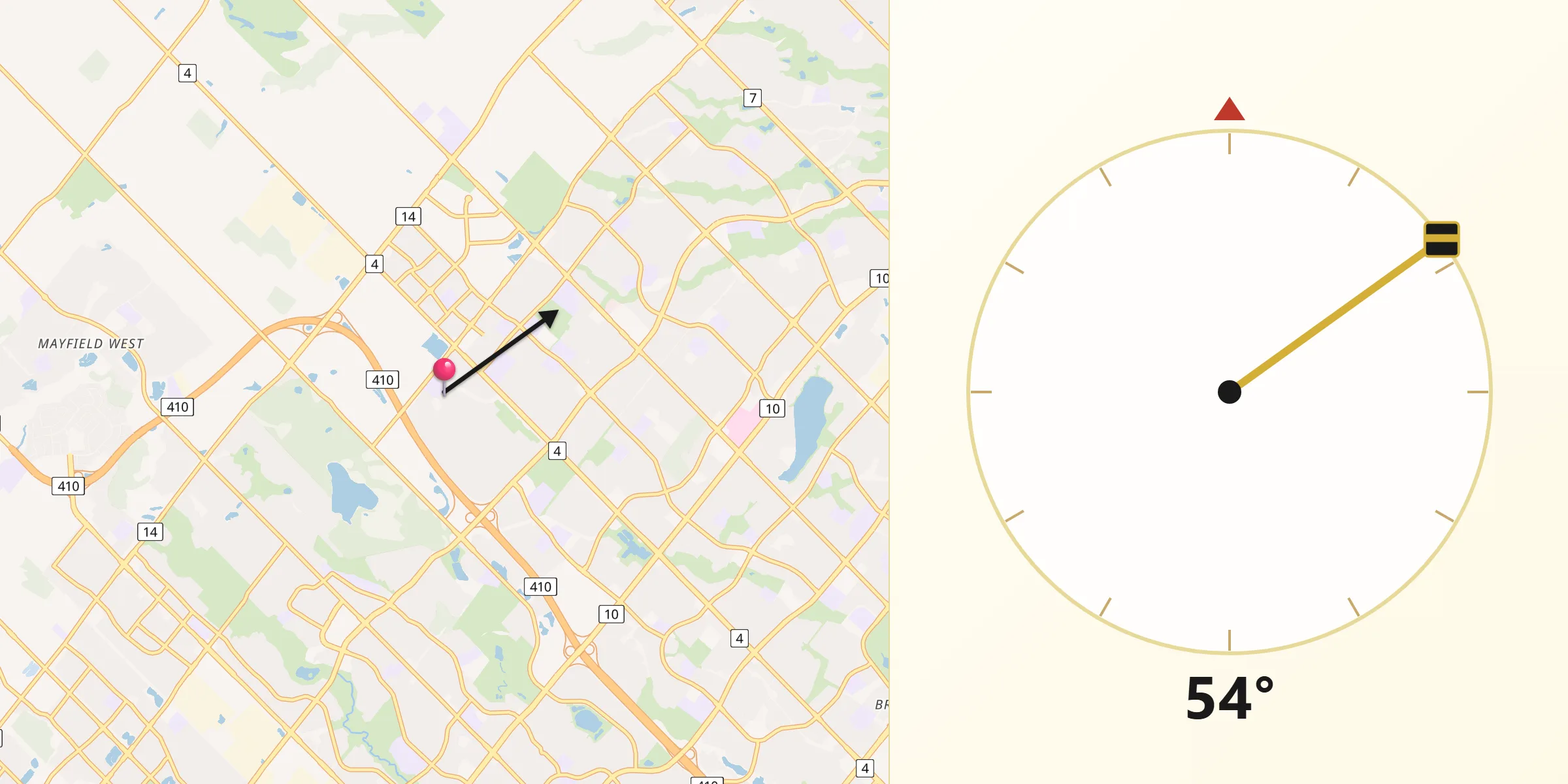 Qibla Direction from Peel