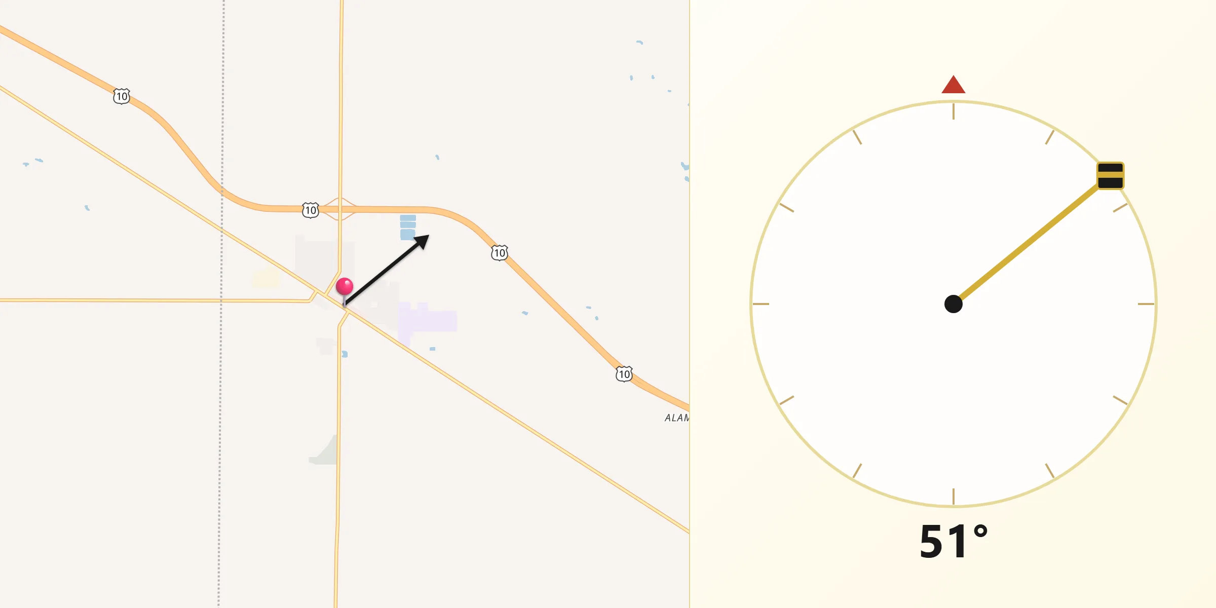 Qibla Direction from Coleman
