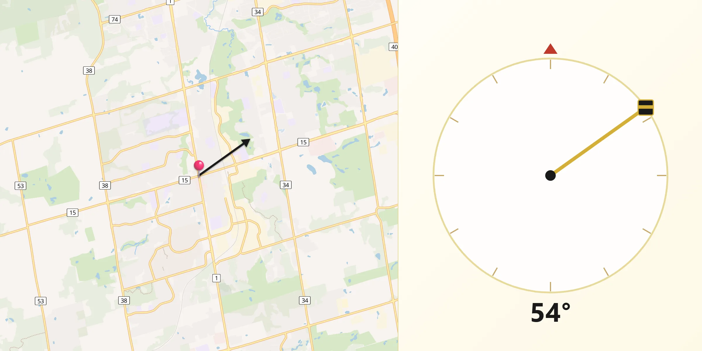 Qibla Direction from Aurora