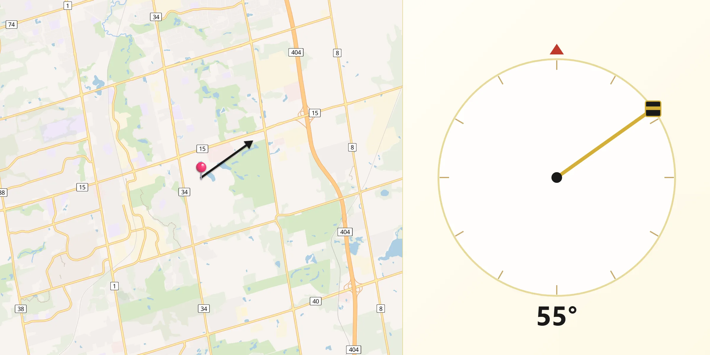 Qibla Direction from York