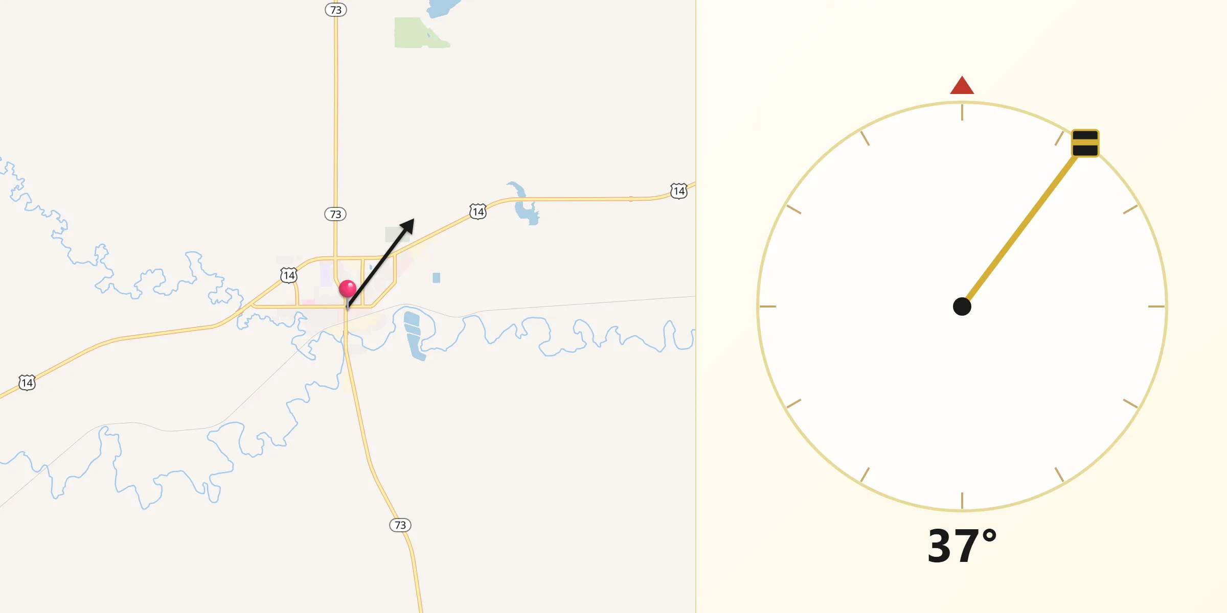 Qibla Direction from Philip