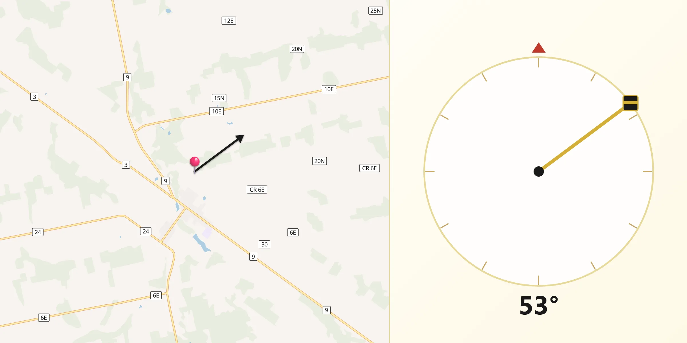 Qibla Direction from Mildmay