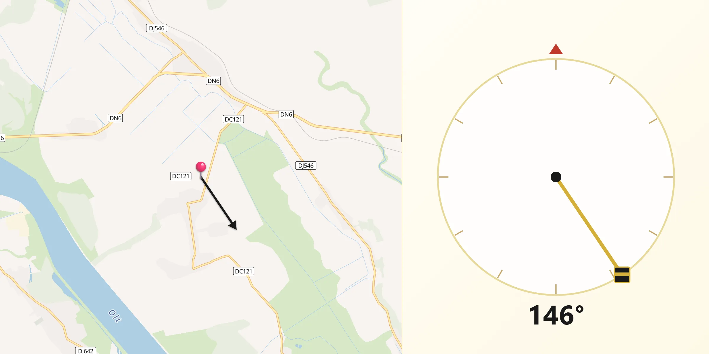 Direcția Qibla din Comuna Dăneasa