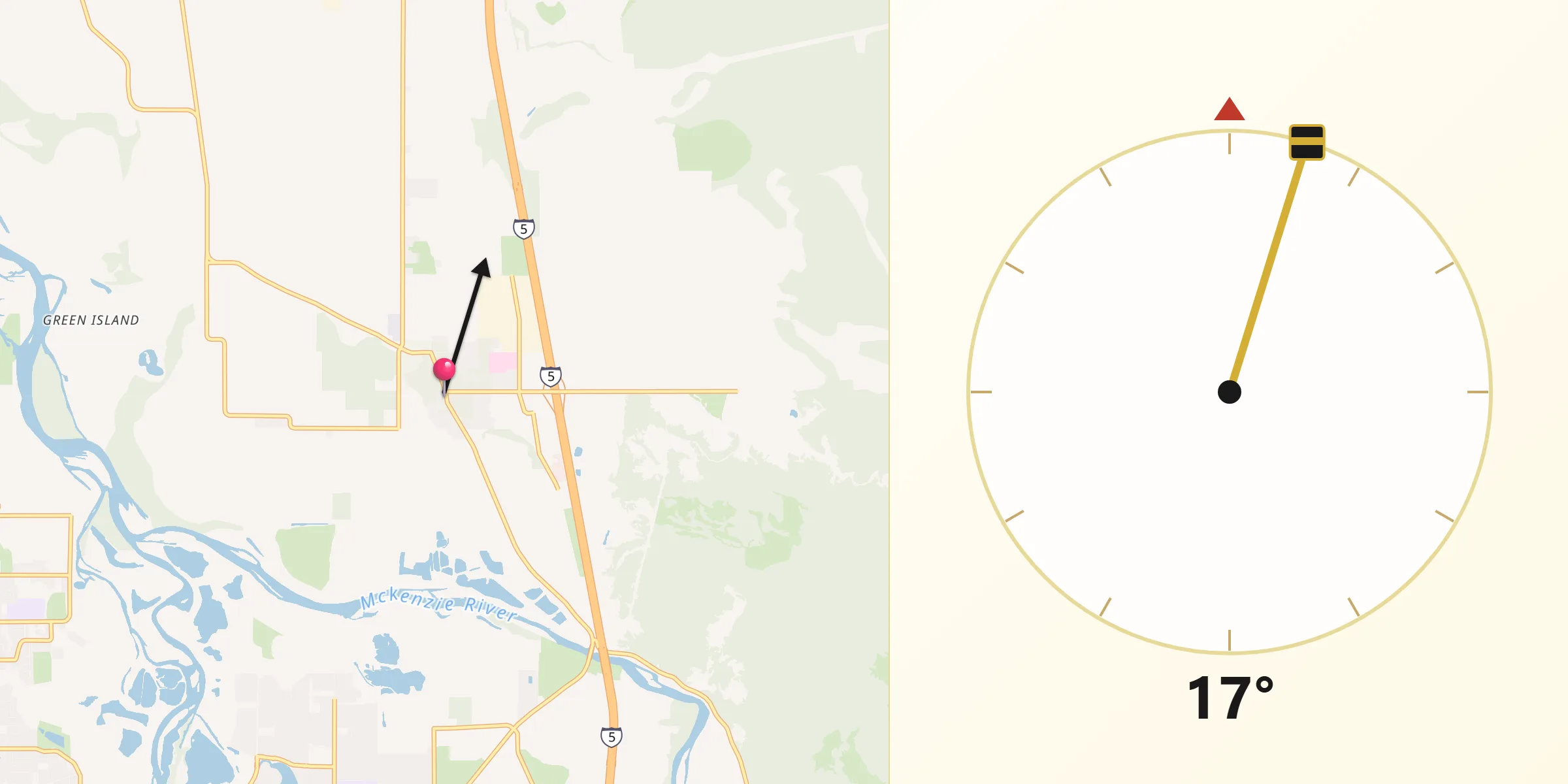 Qibla Direction from Coburg