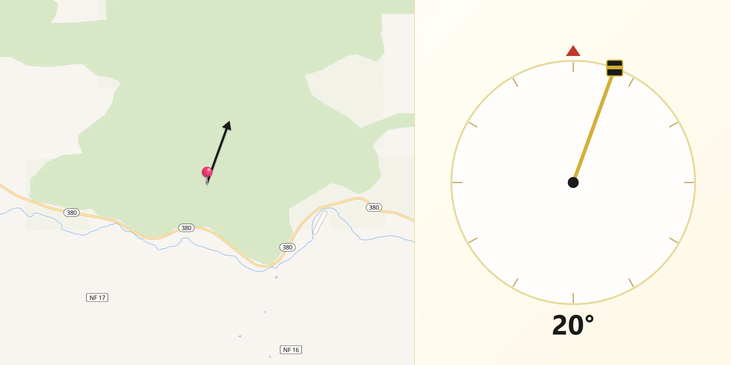 Qibla Direction from Crook