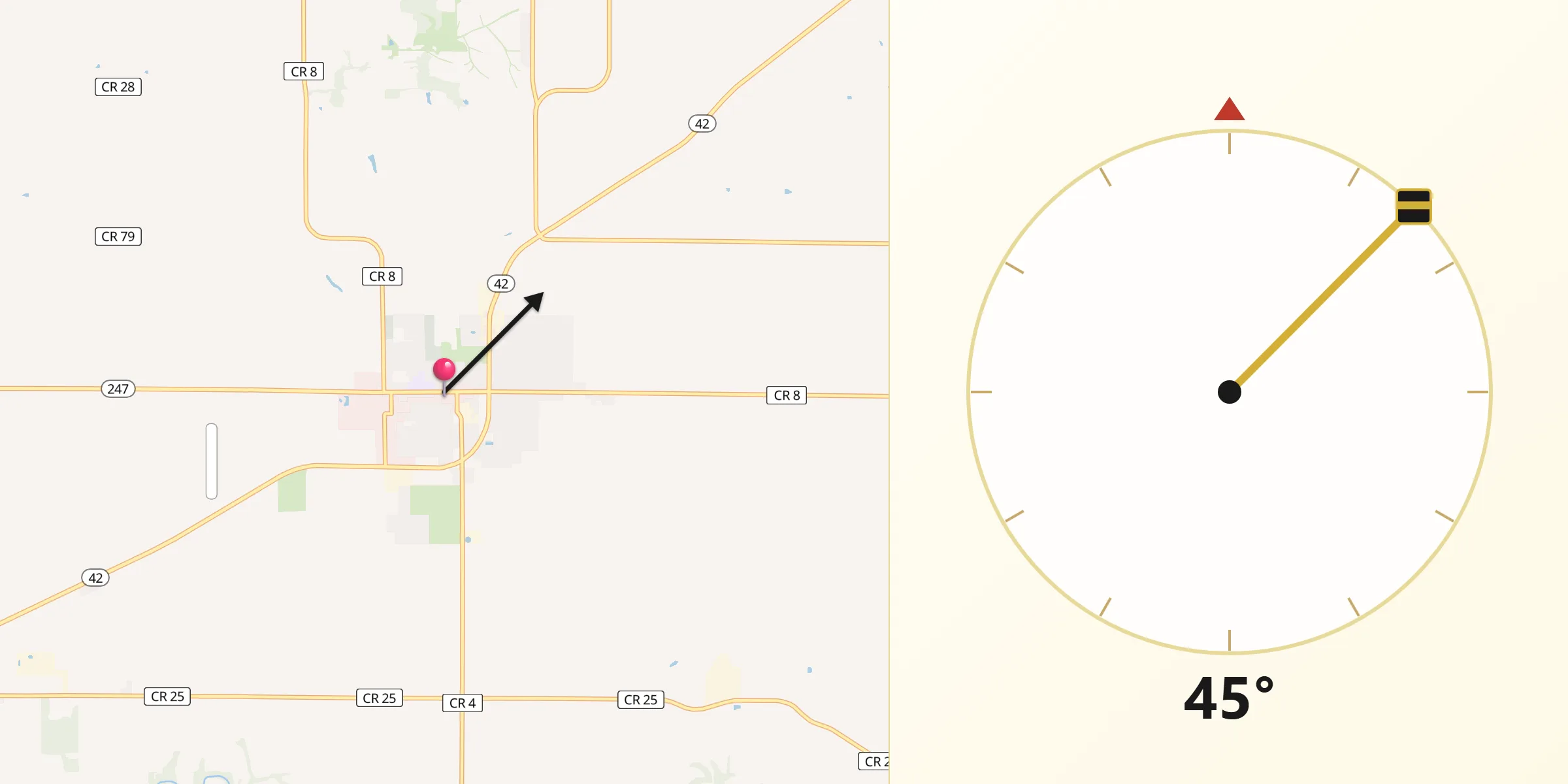 Qibla Direction from Plainview