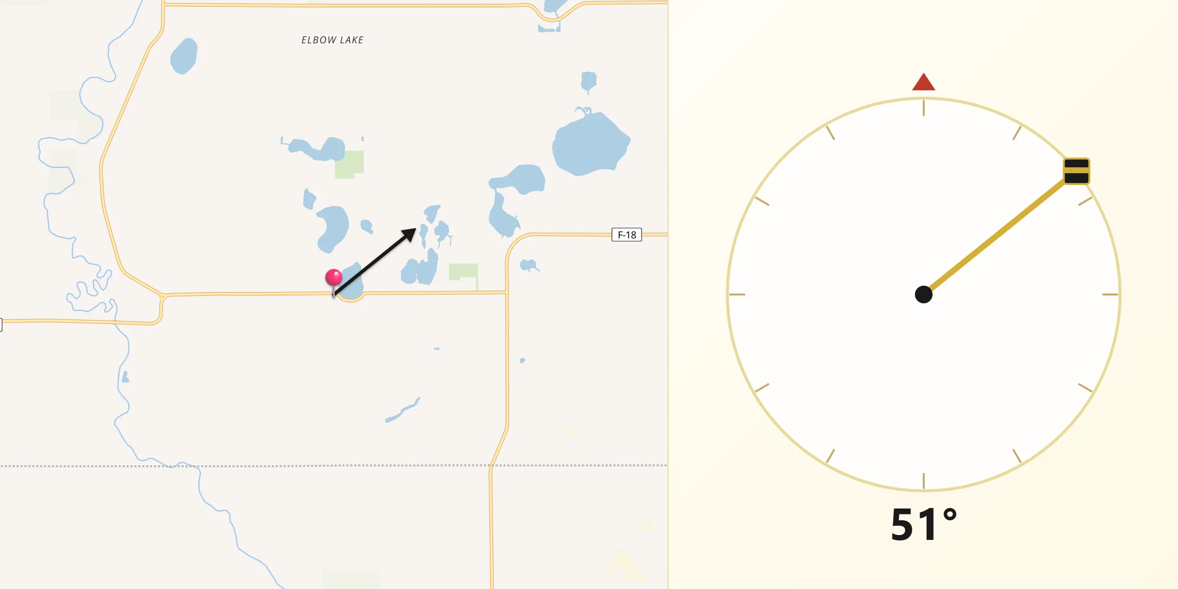 Qibla Direction from Skidway Lake