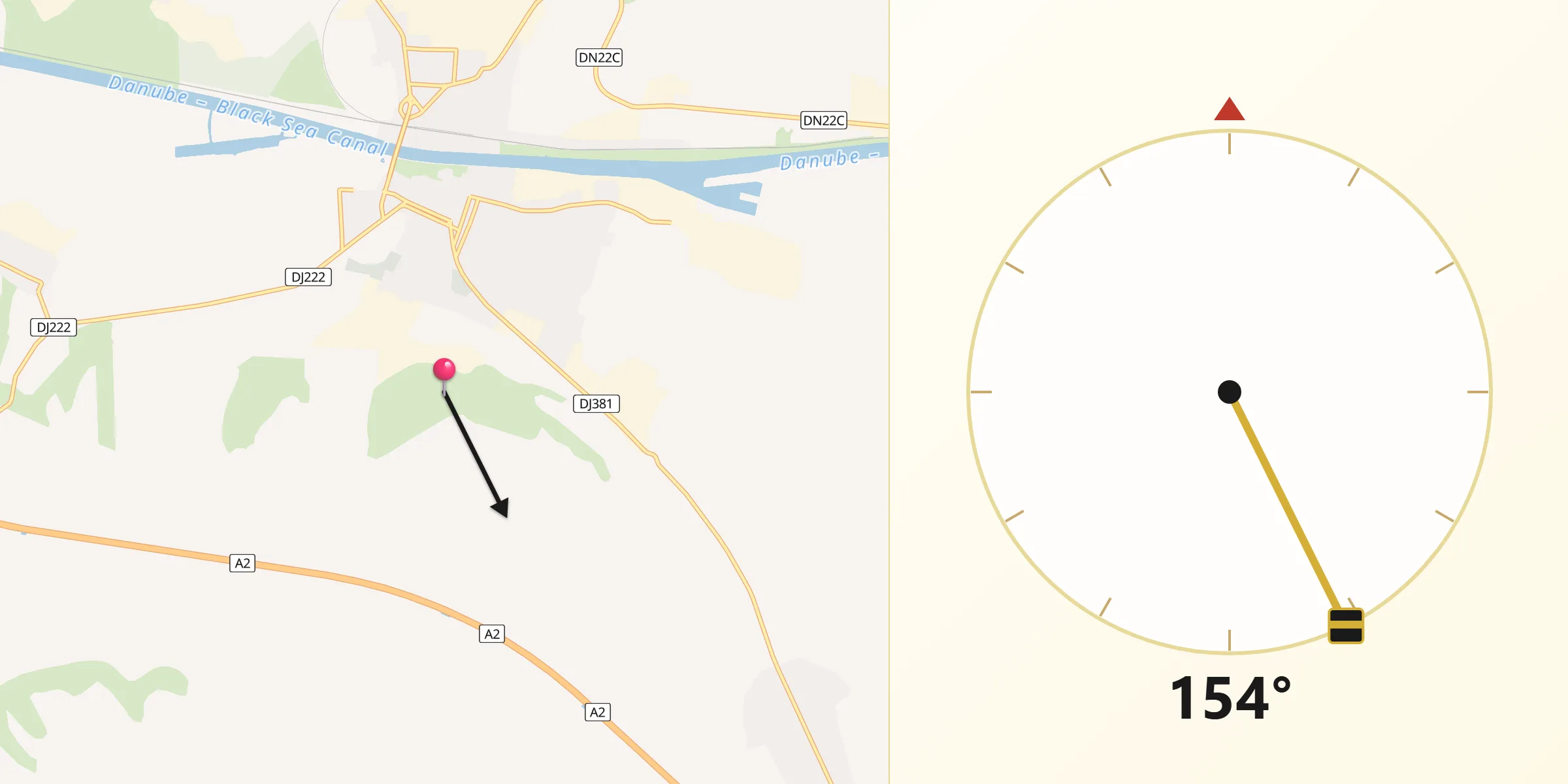 Direcția Qibla din Municipiul Medgidia