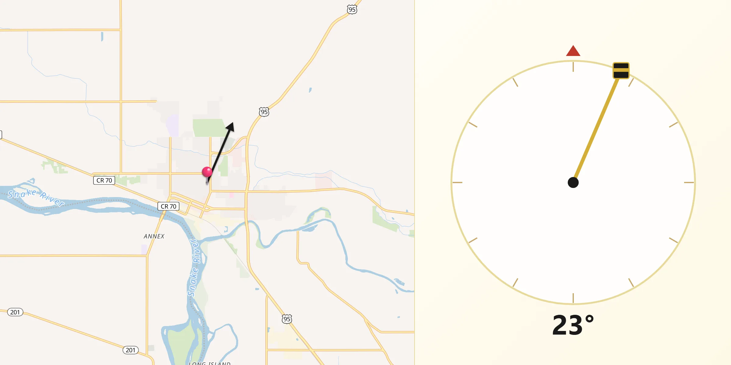 Qibla Direction from Weiser