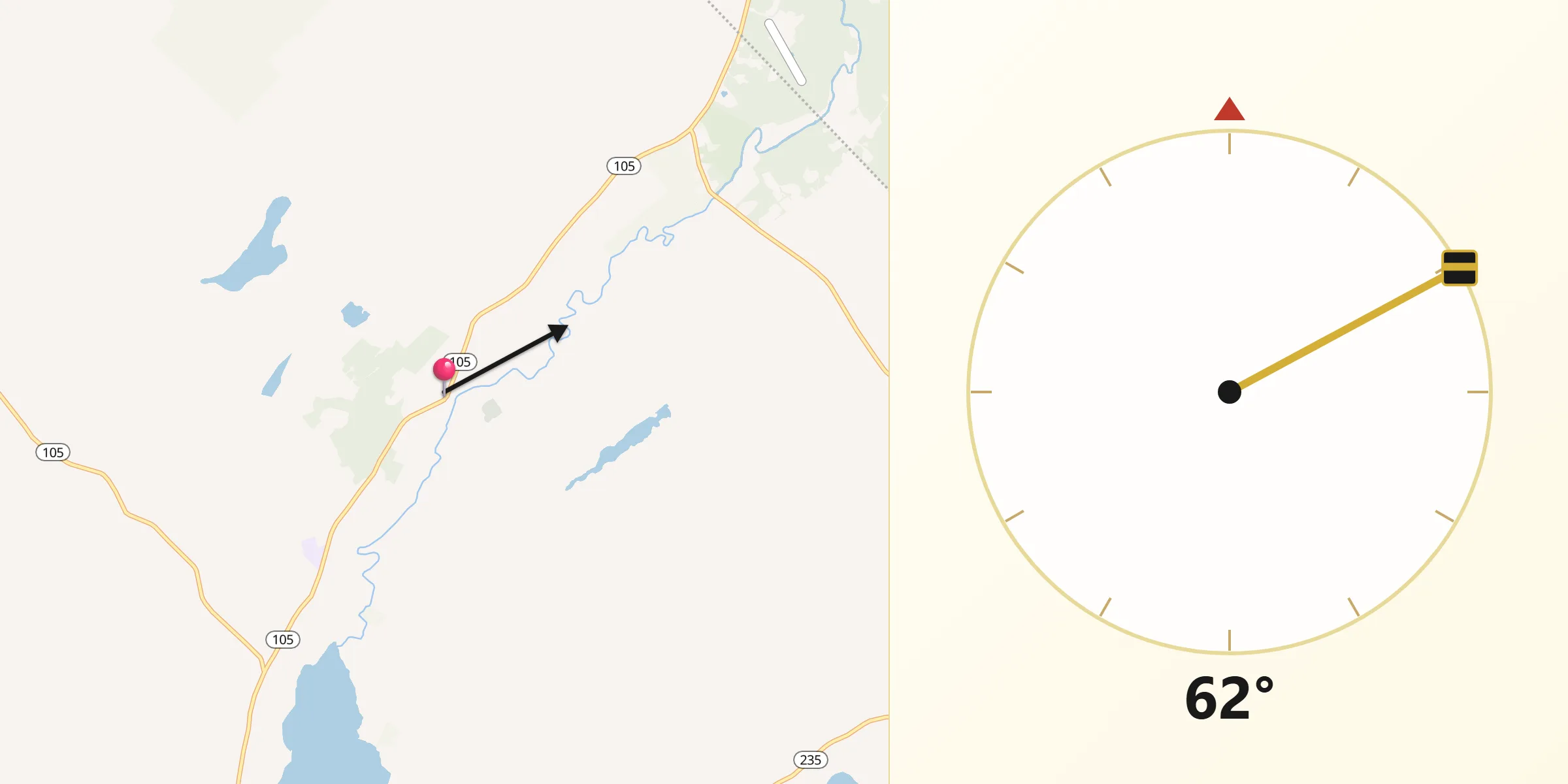 Qibla Direction from Appleton