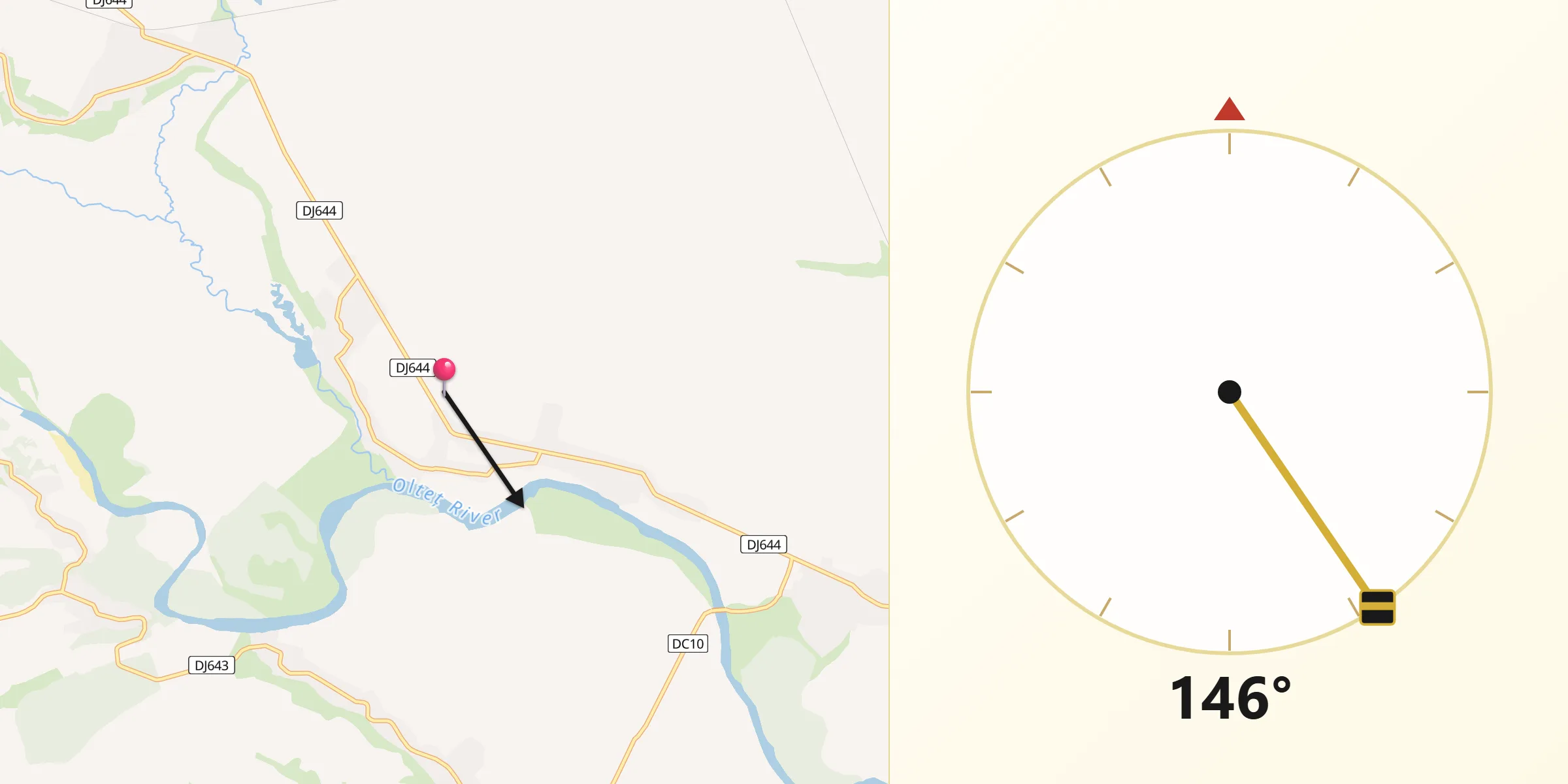 Direcția Qibla din Comuna Pârşcoveni