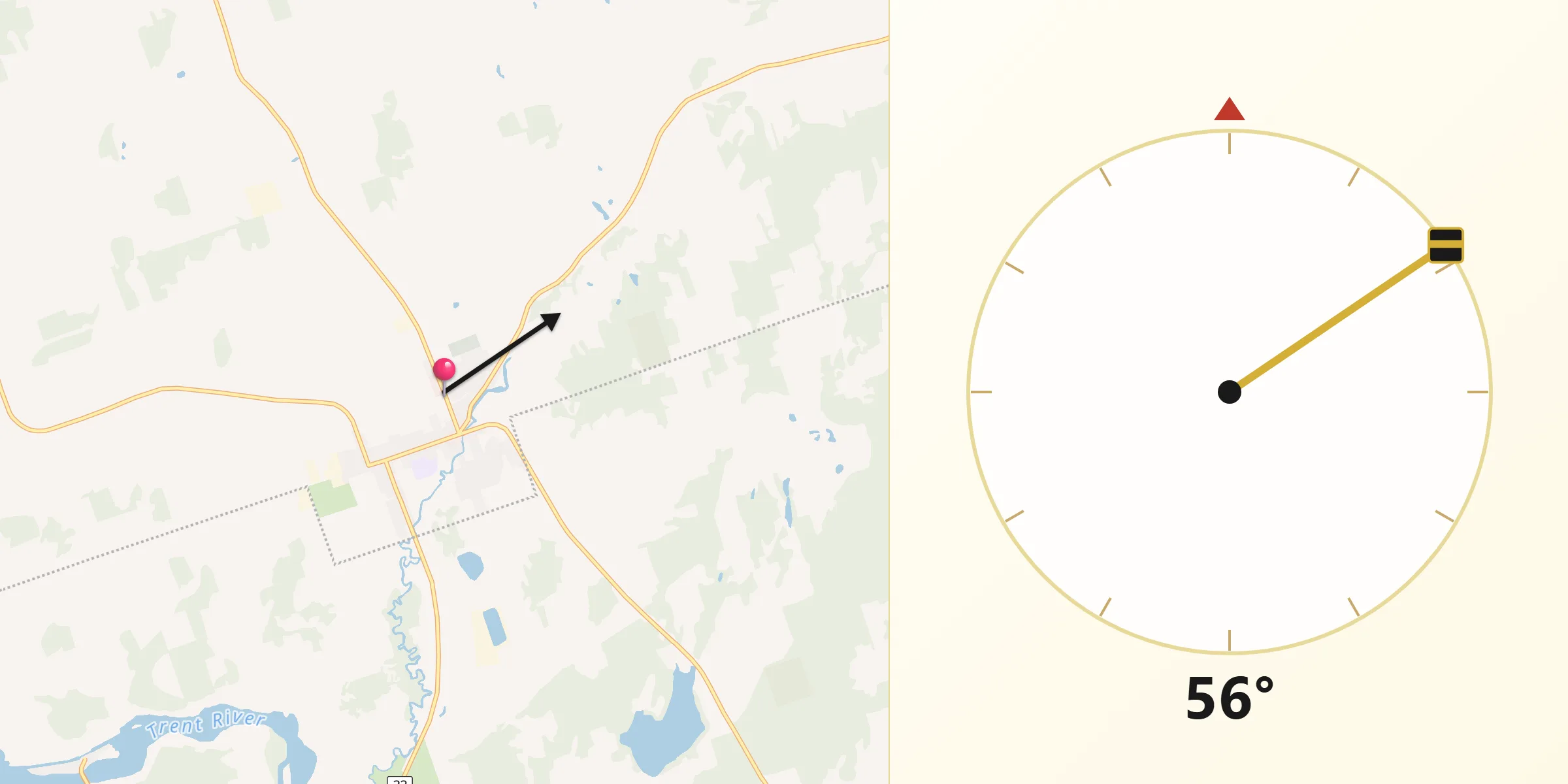 Qibla Direction from Stirling