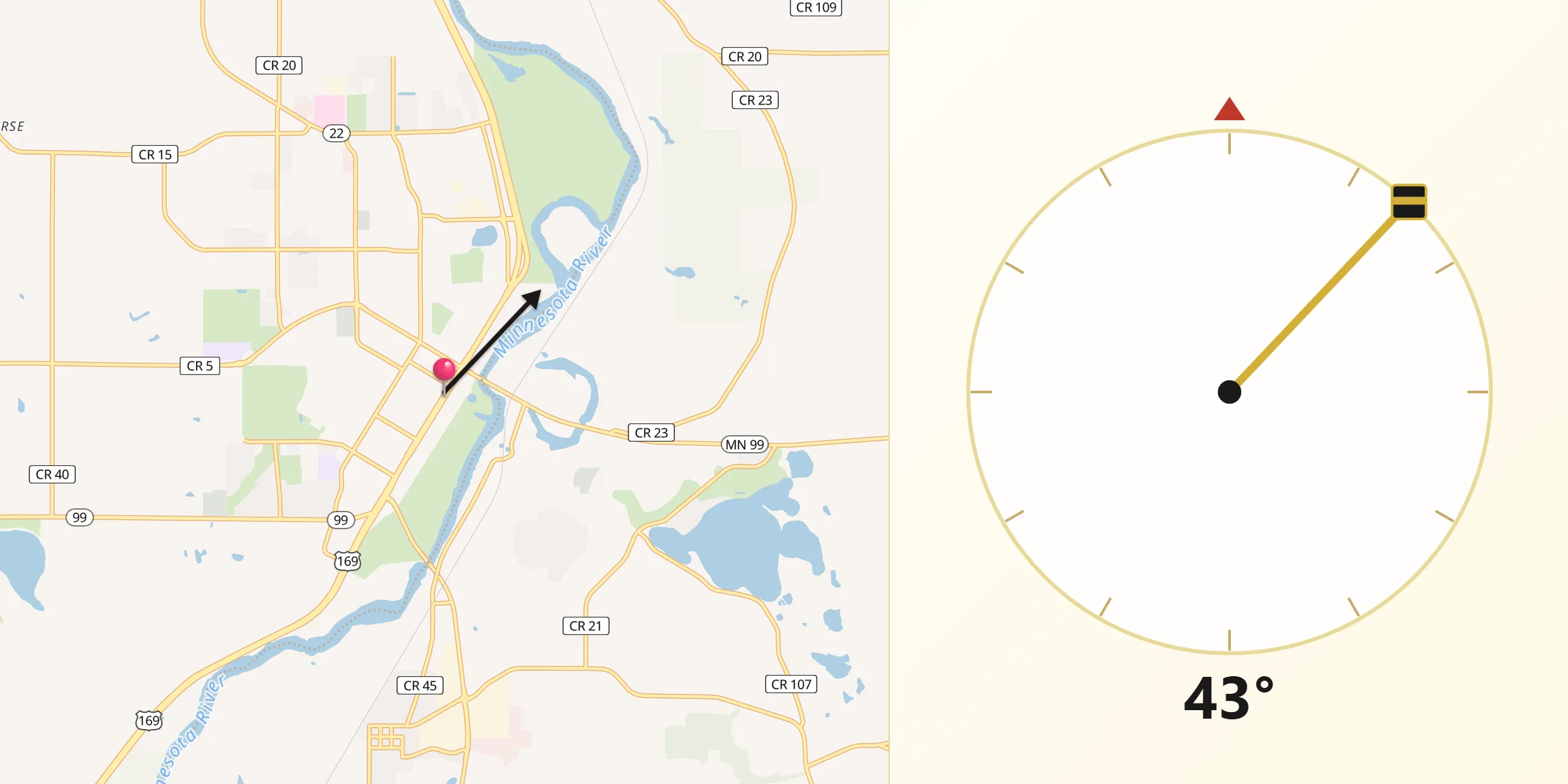 Qibla Direction from Saint Peter