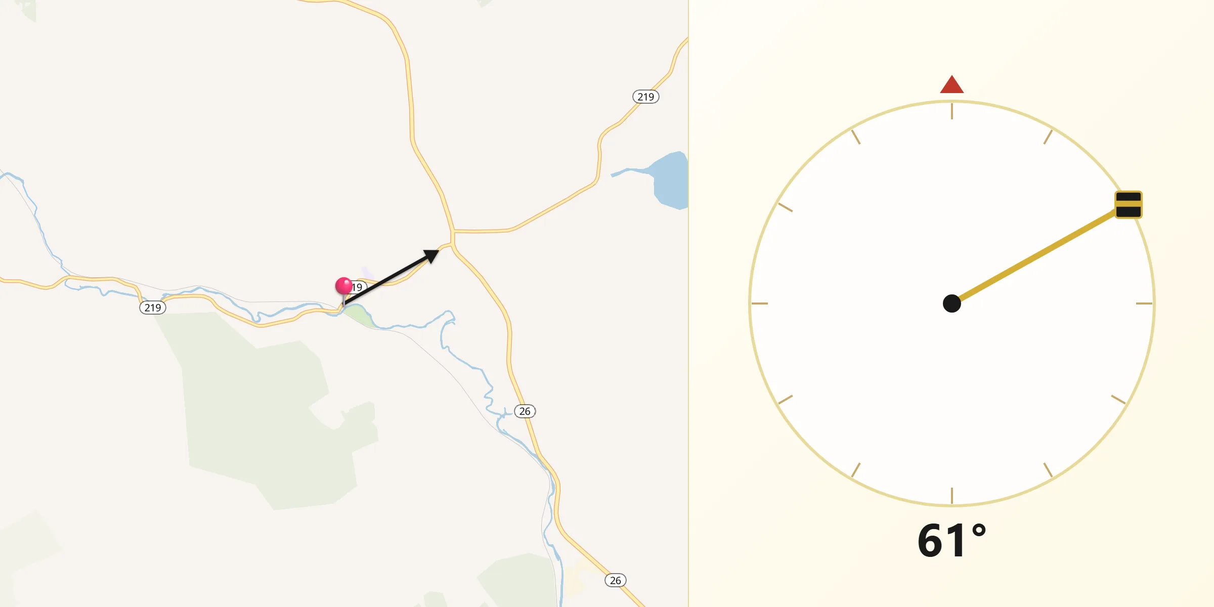 Qibla Direction from West Paris