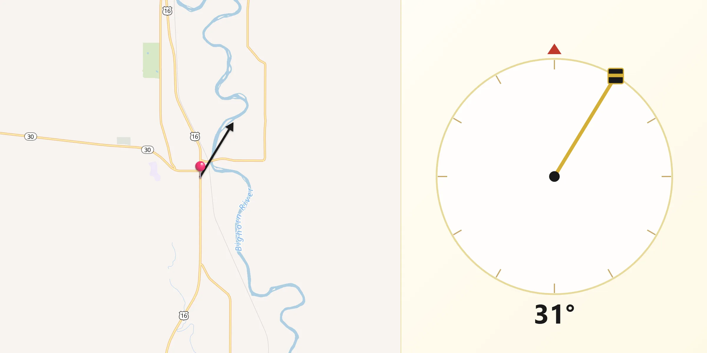 Qibla Direction from Basin